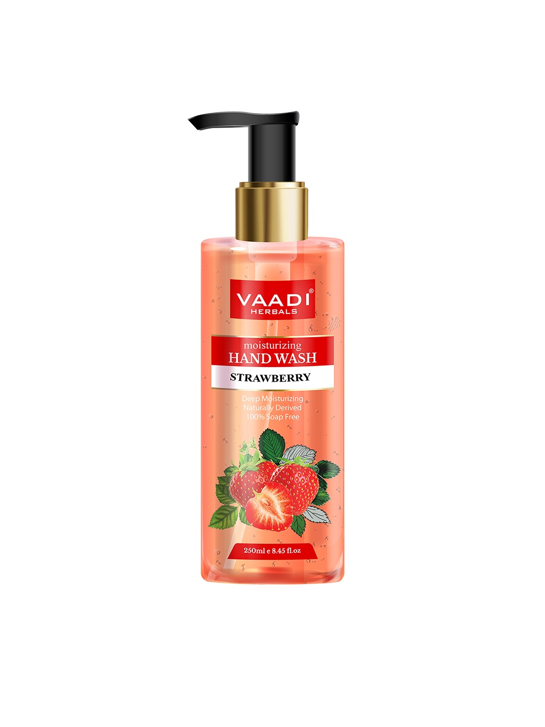 

Vaadi Herbals Deep Moisturizing Strawberry Hand Wash - 250 ml, Pink