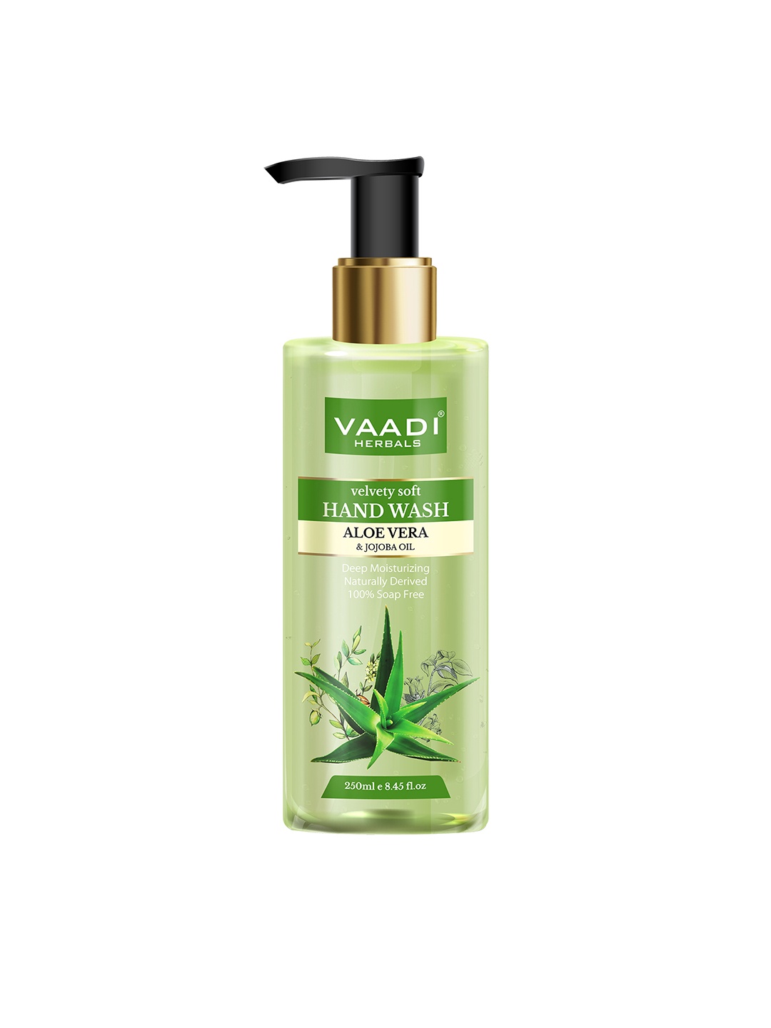 

Vaadi Herbals Velvety Soft Aloe Vera & Jojoba Oil Hand Wash - 250ml, Green