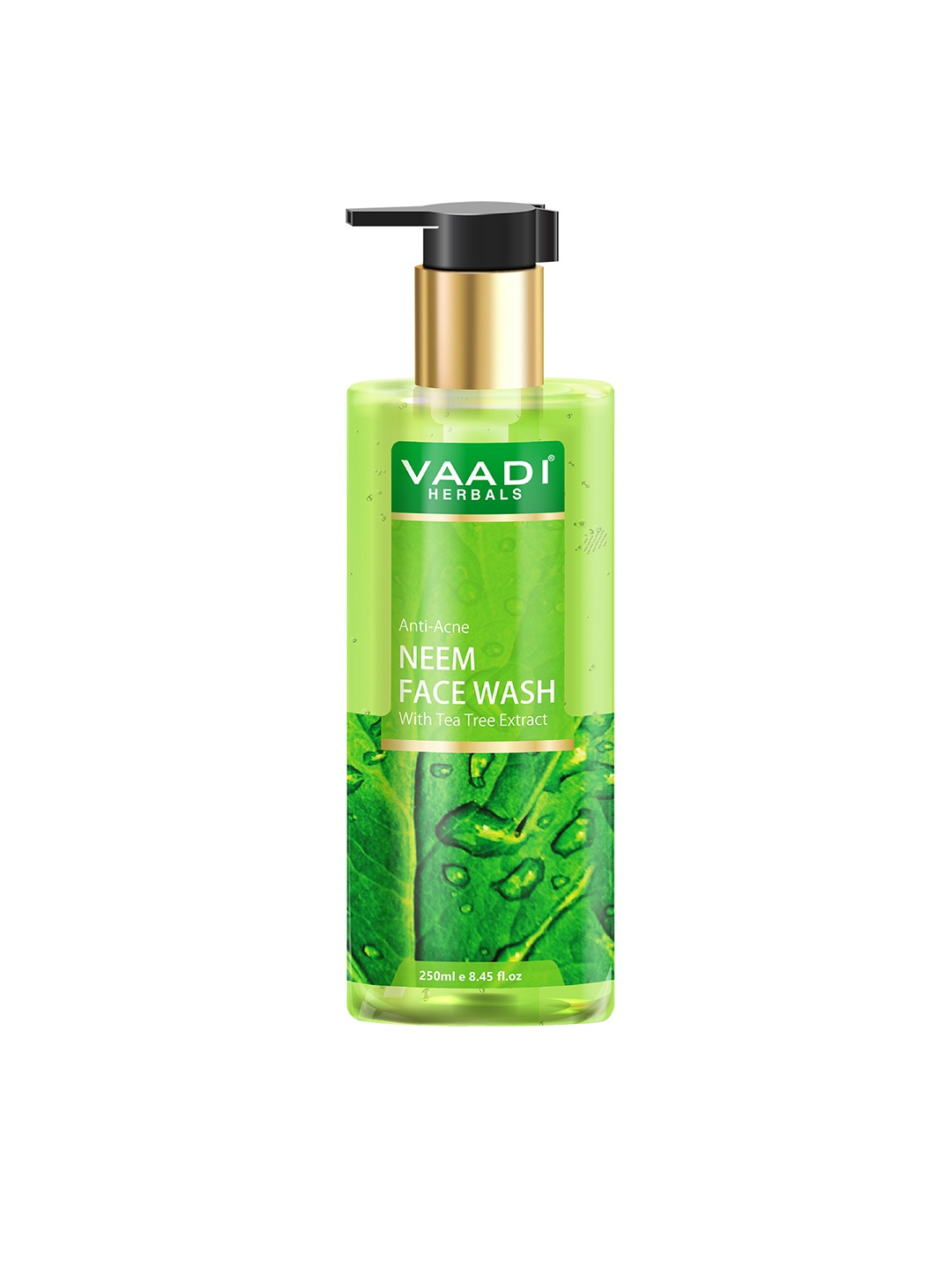 

Vaadi Herbals Anti-Acne Neem Face Wash with Tea Tree Extract - 250 ml, Green