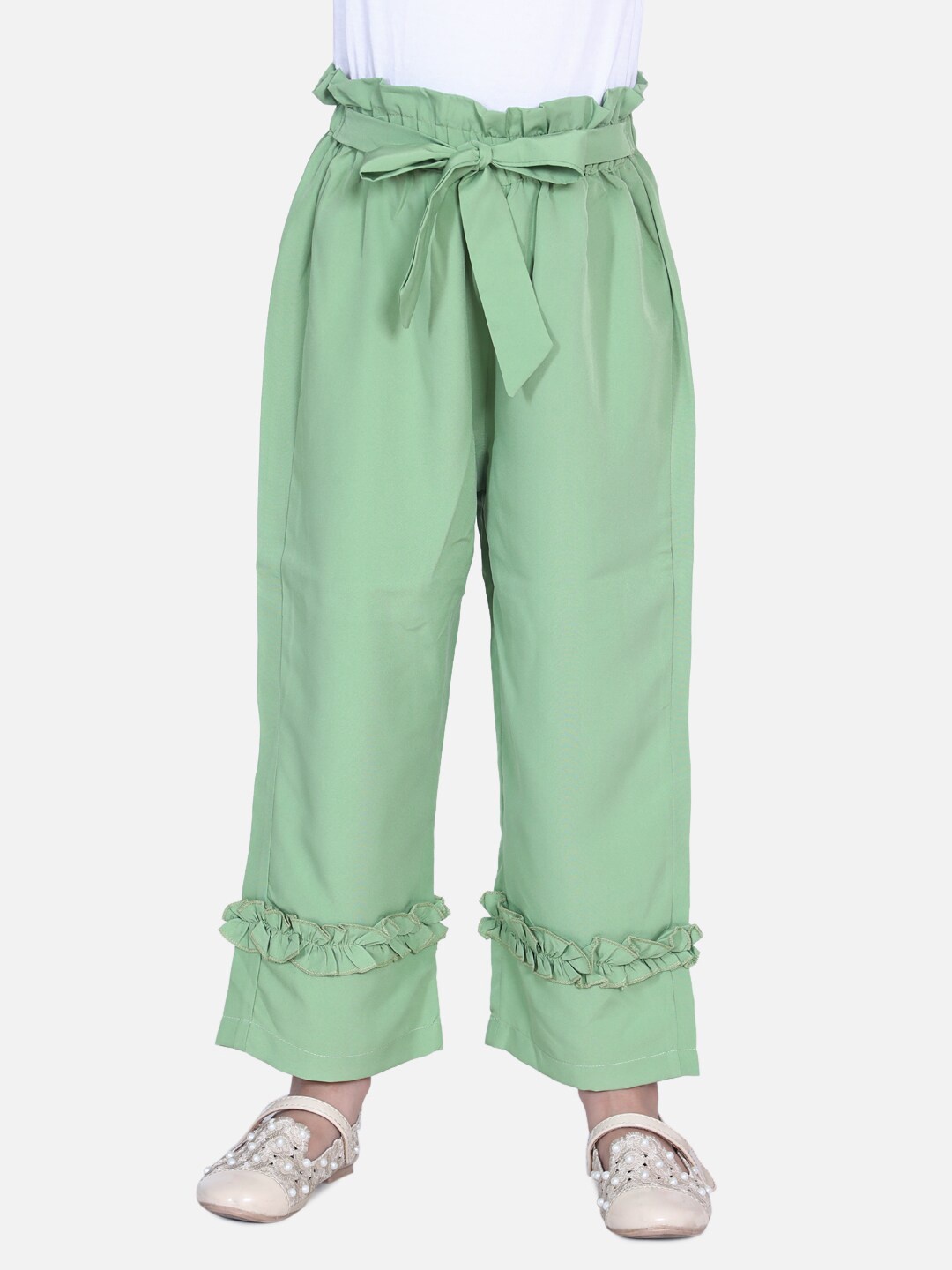

Cutiekins Girls Green Palazzos