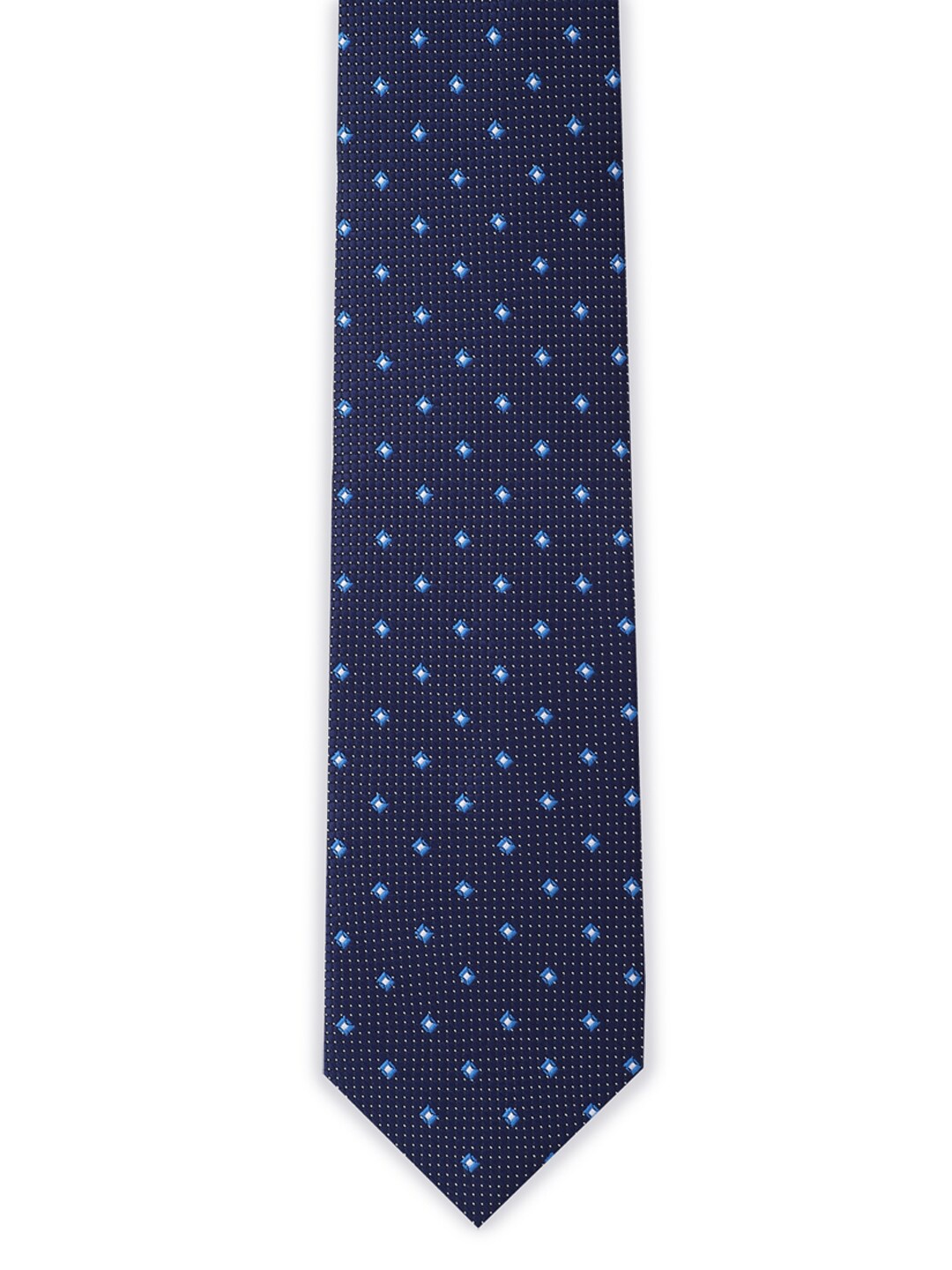 

Van Heusen Men Navy Blue Printed Broad Tie