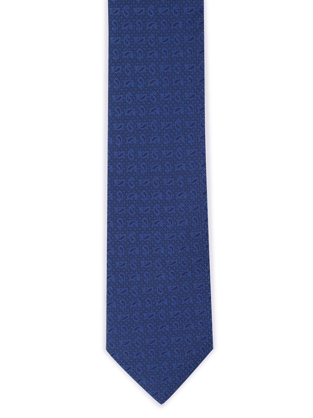 

Van Heusen Men Navy Blue Printed Broad Tie