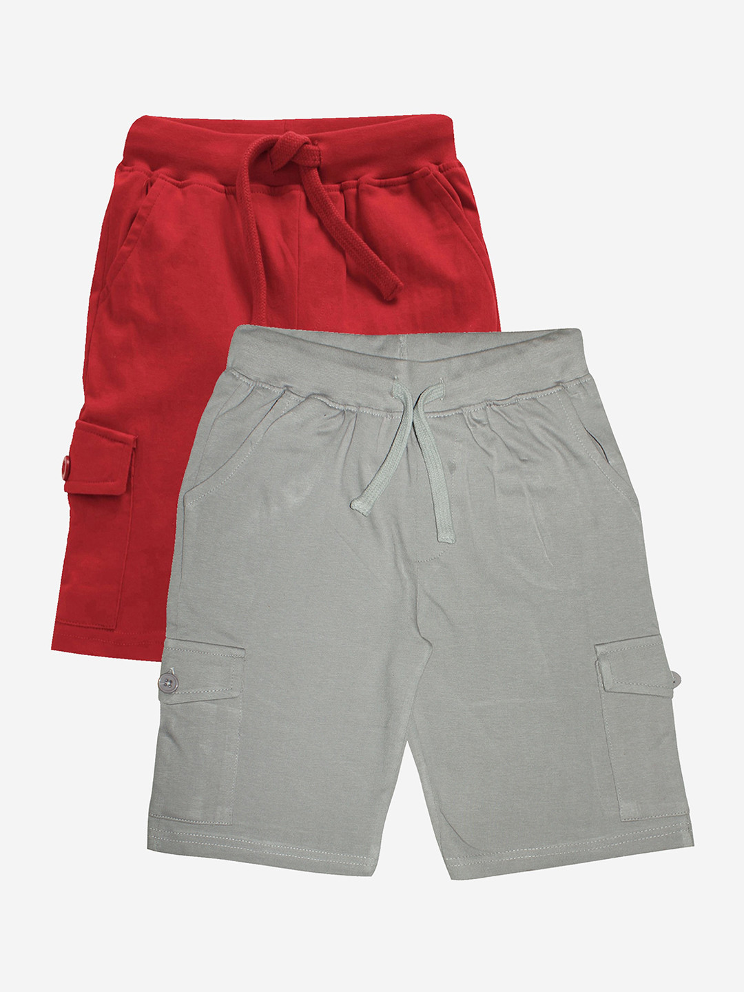 

KiddoPanti Boys Red Cargo Shorts