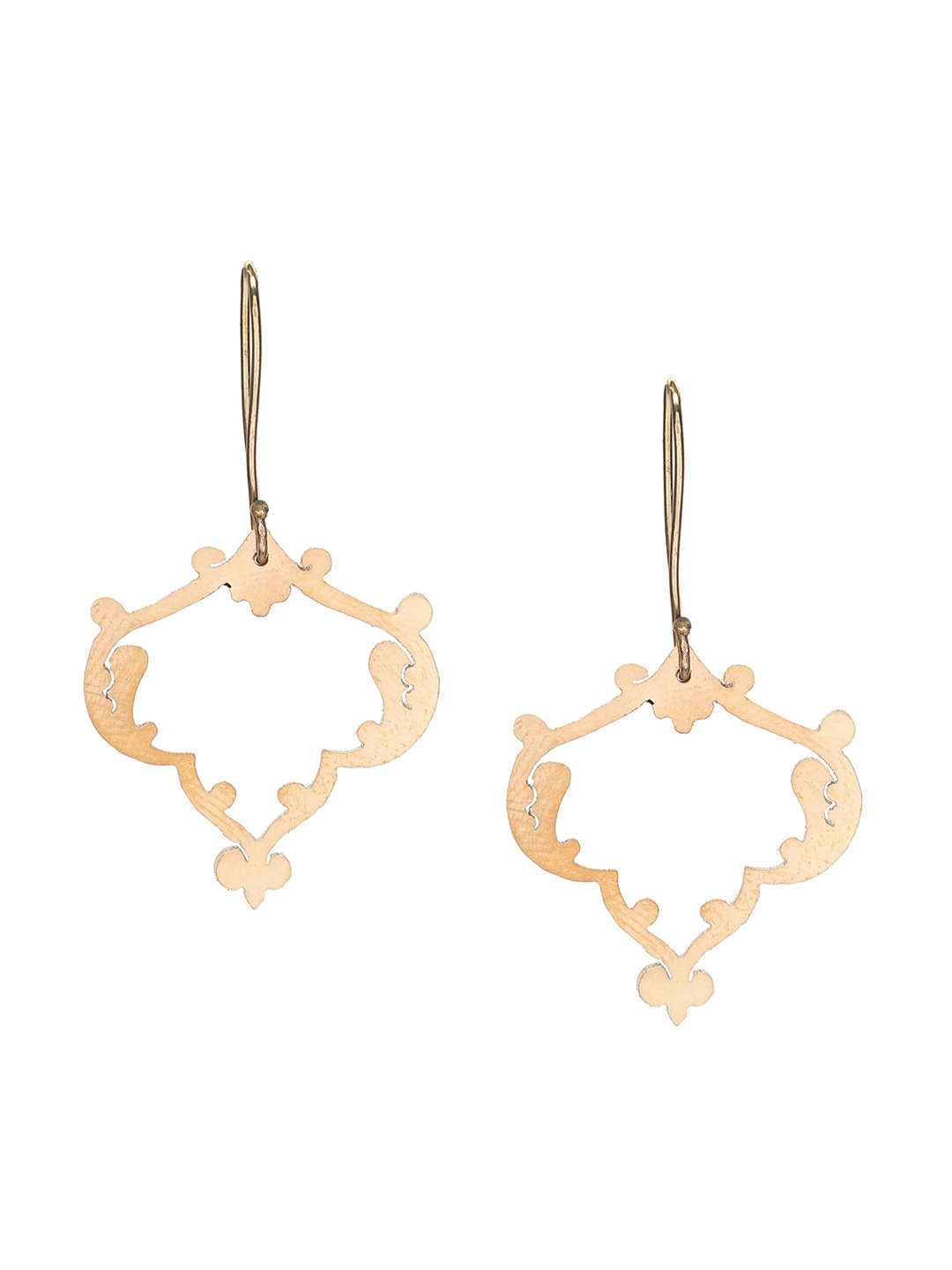 

Goldnera Gold-Toned Contemporary Drop Earrings
