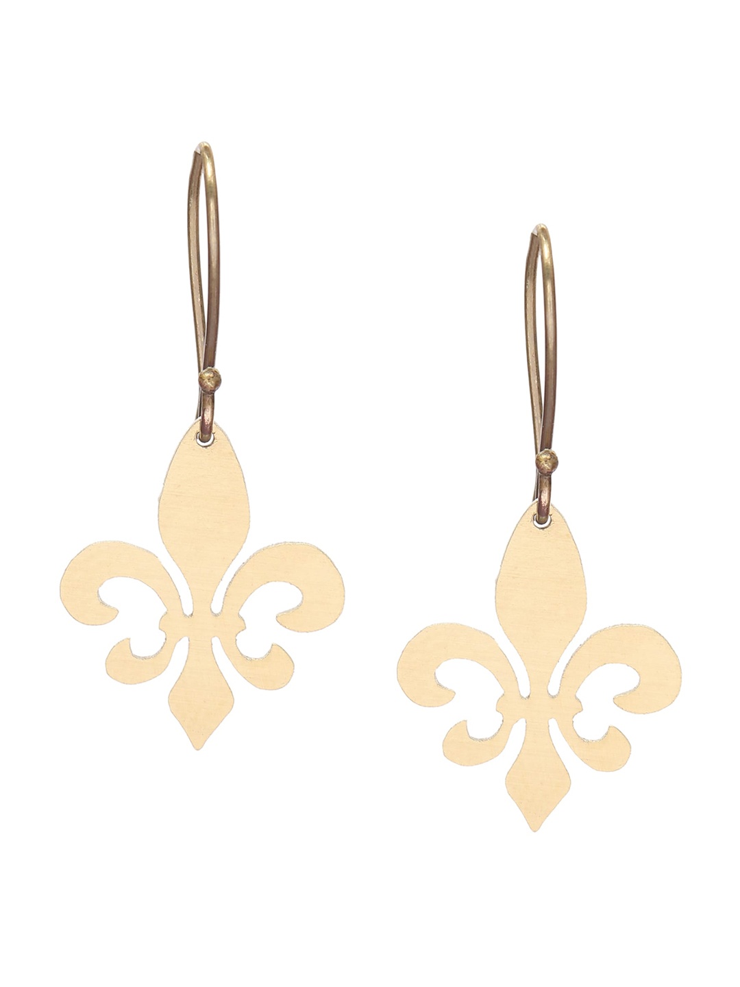 

Goldnera Gold-Toned Contemporary Drop Earrings