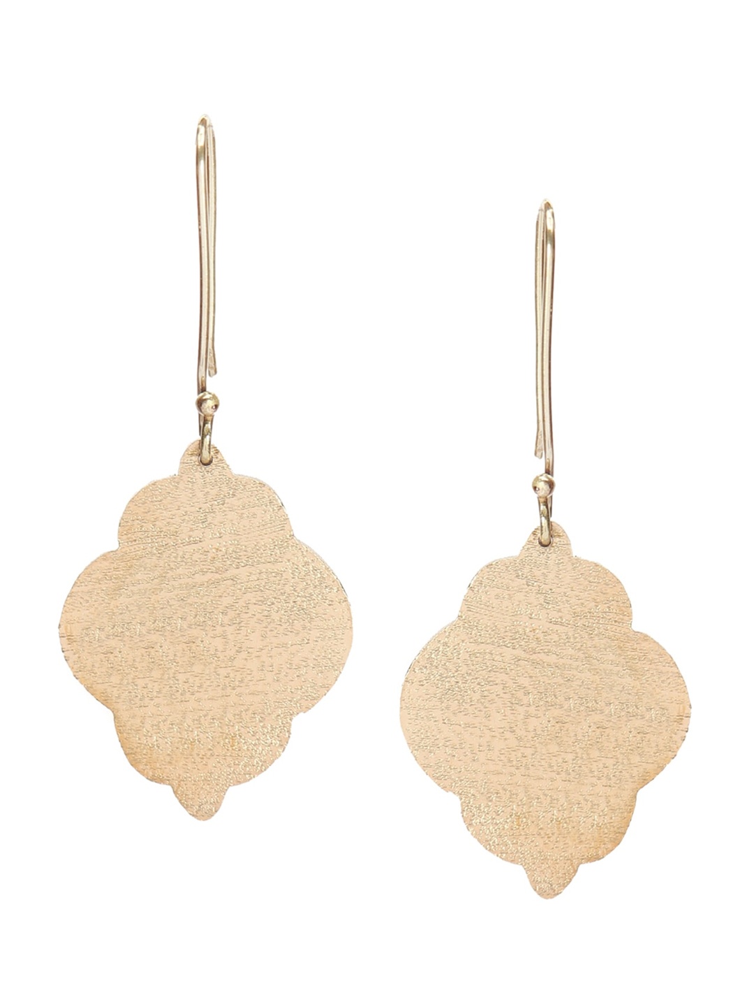 

Goldnera Gold-Toned Contemporary Drop Earrings