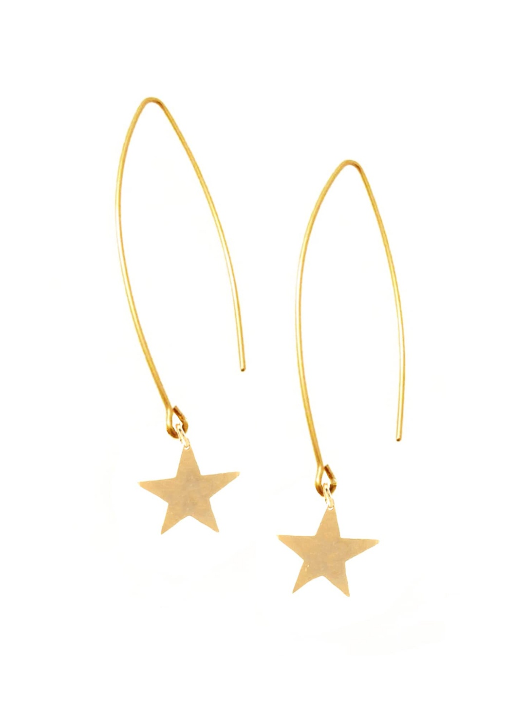 

Goldnera Gold-Toned Contemporary Drop Earrings