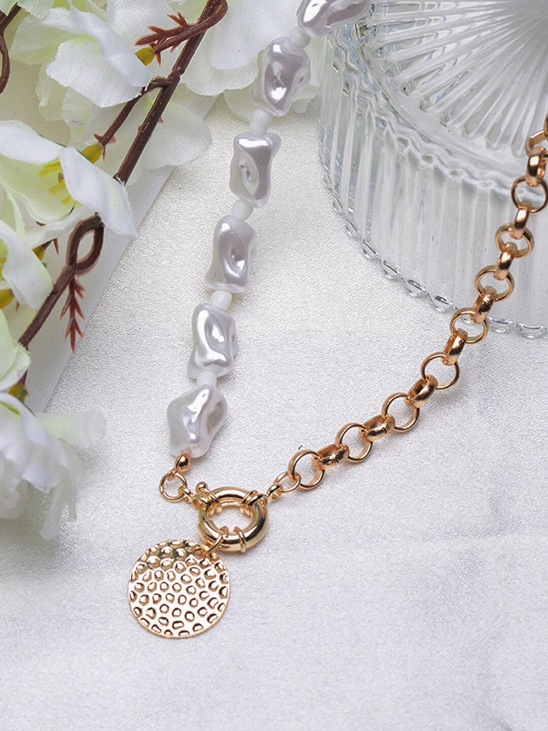 

POPLINS Gold-Toned & White Gold-Plated Layered Classic Chain