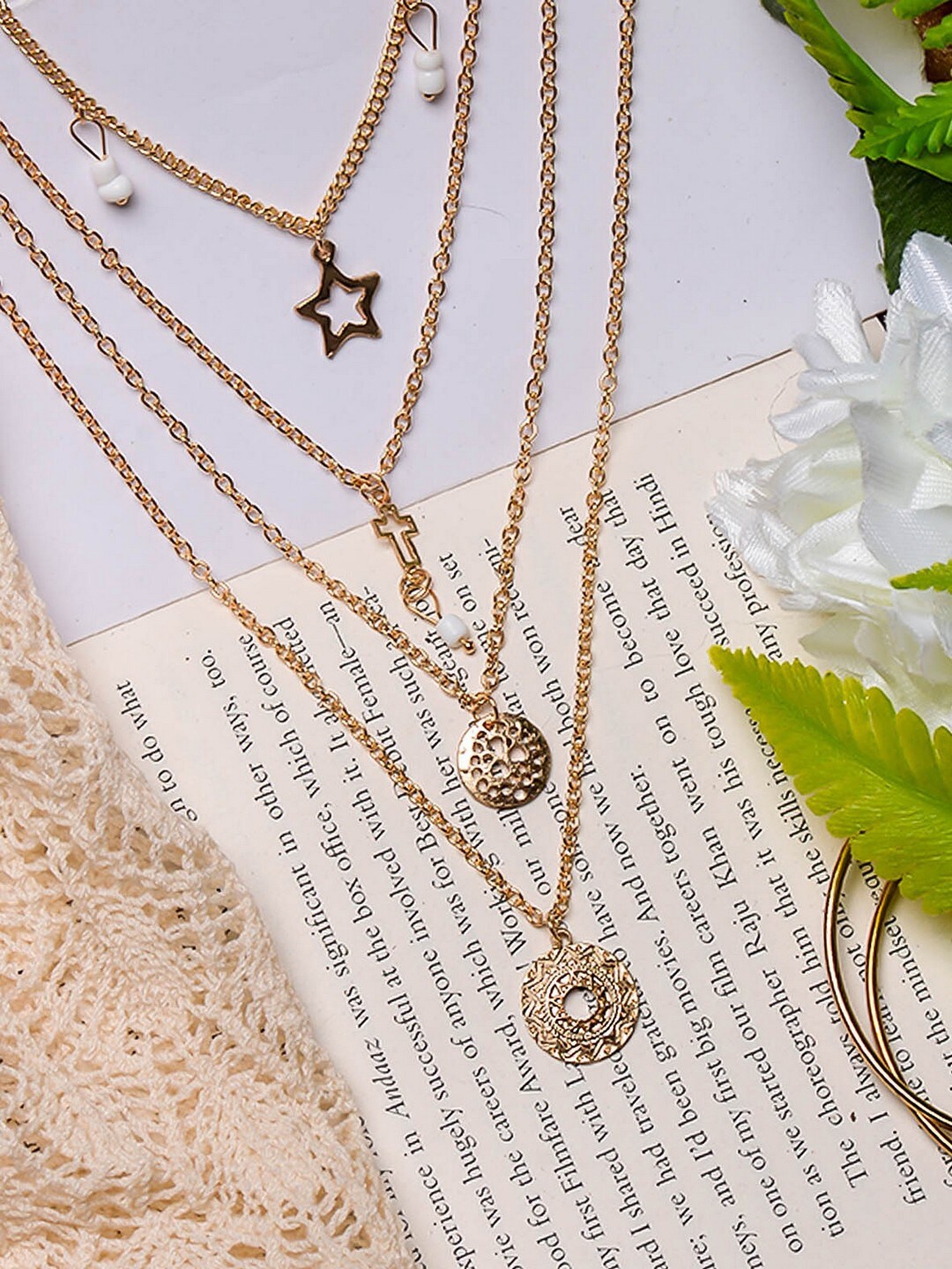 

POPLINS Gold-Plated Layered Necklace