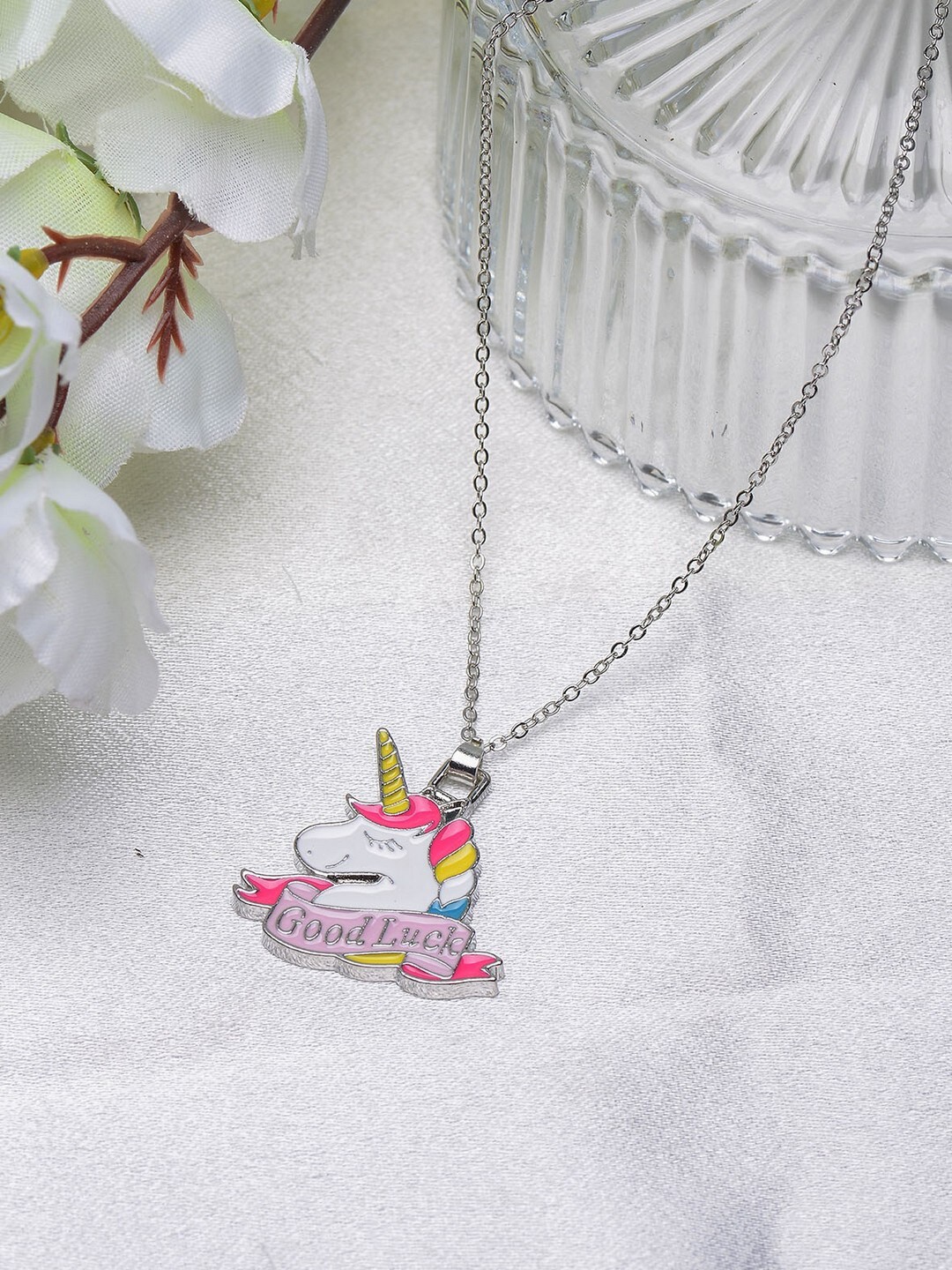 

POPLINS White & Pink Unicorn Chain