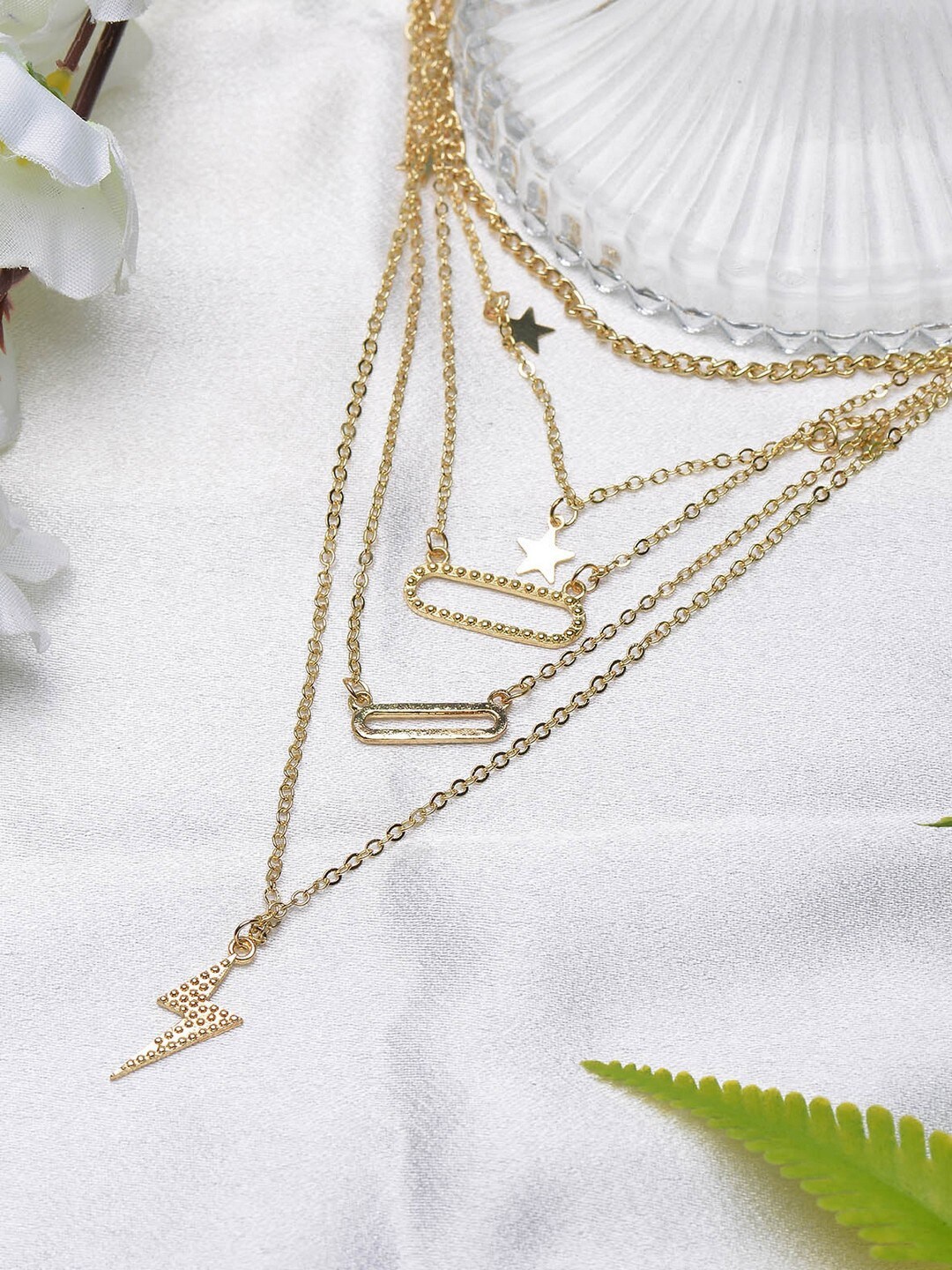 

POPLINS Women Gold-Toned Layered Chain