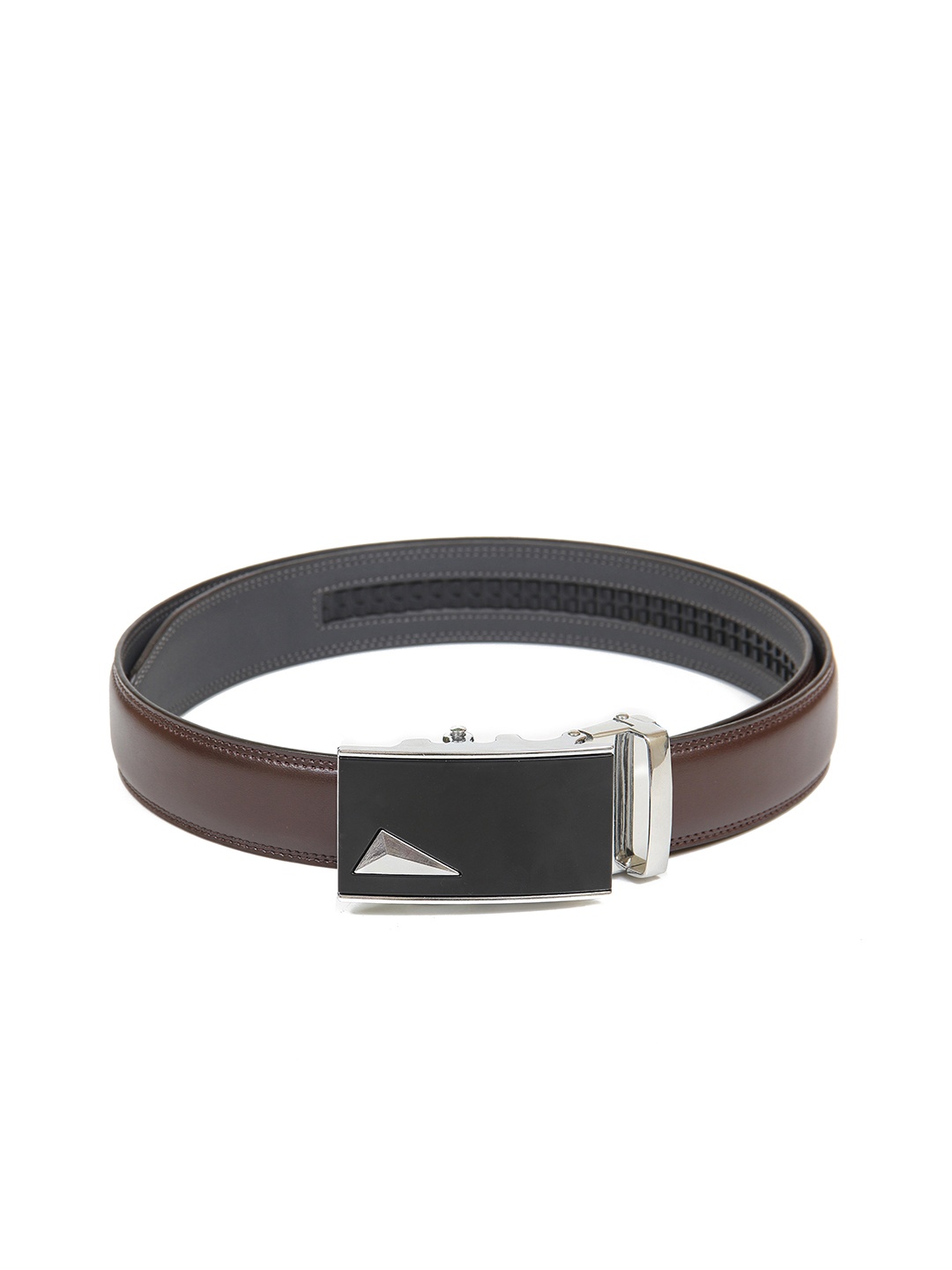 

Calvadoss Men Brown Solid PU Belt