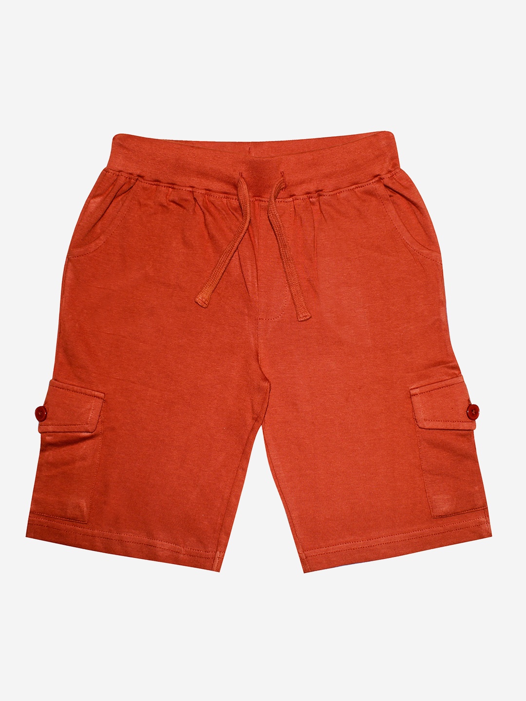 

KiddoPanti Boys Brown Pure Cotton Cargo Shorts