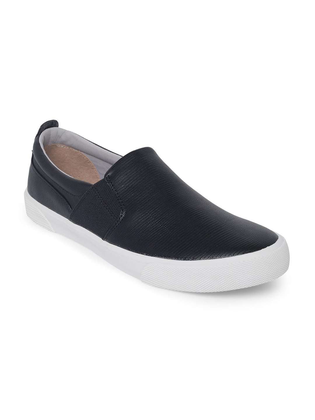 

Call It Spring Men Black Textured Slip-On Sneakers