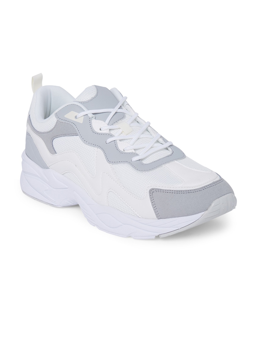 

Call It Spring Men White Colourblocked Sneakers