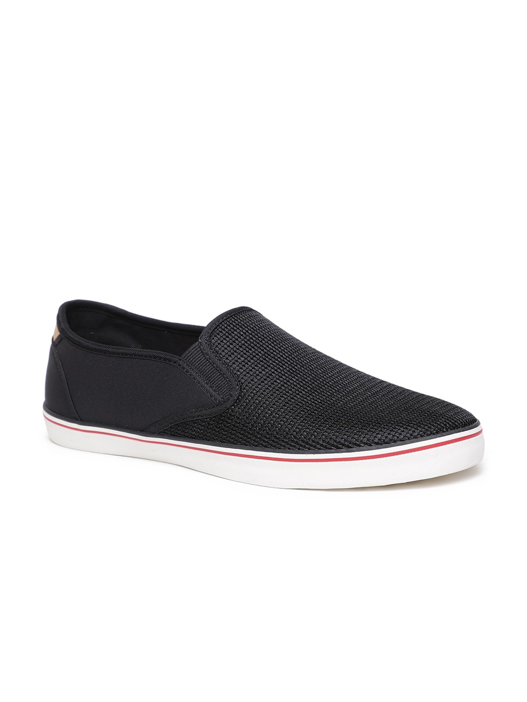 

Call It Spring Men Black Textured Slip-On Sneakers