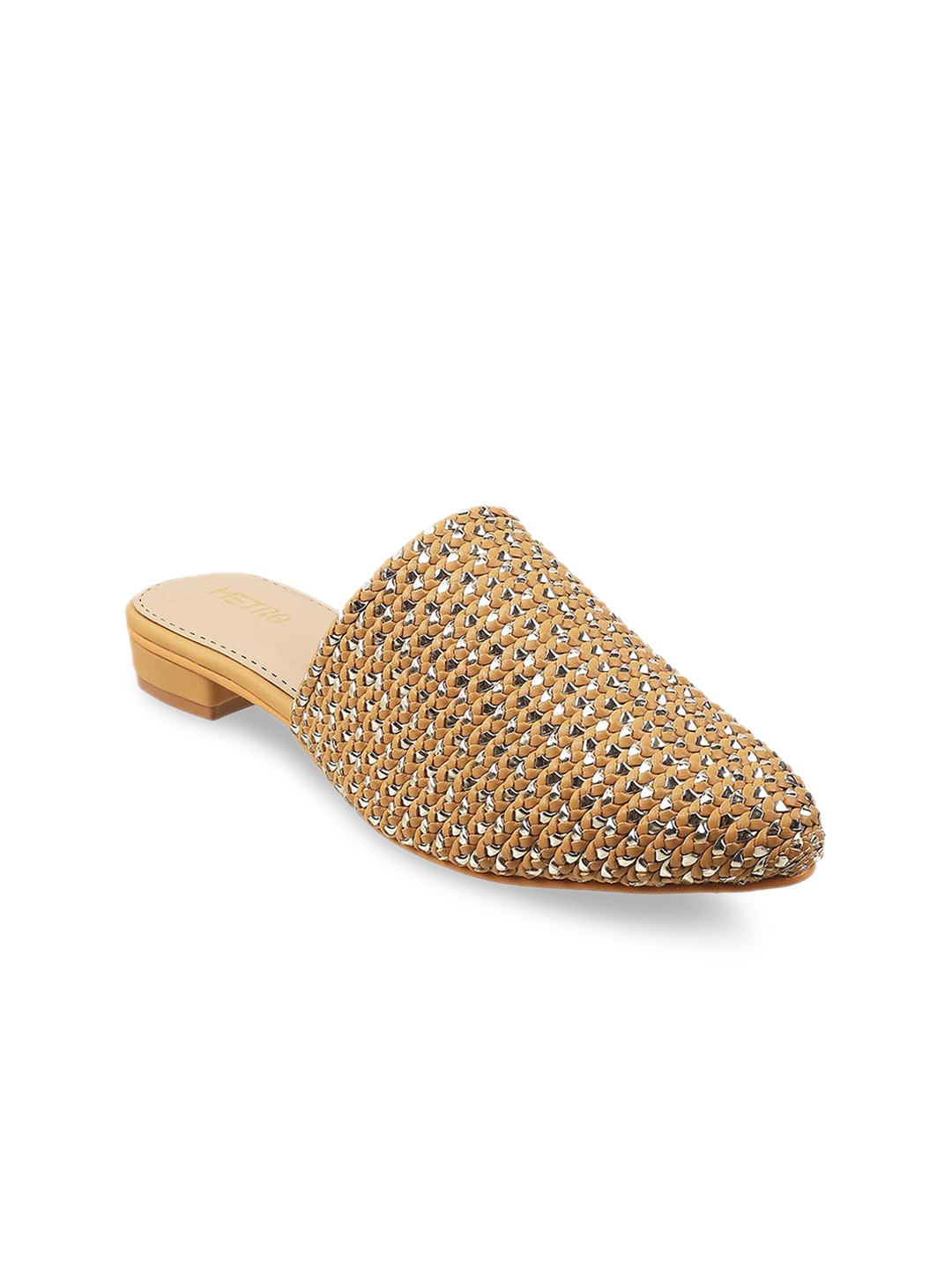 

Metro Beige Block Mules