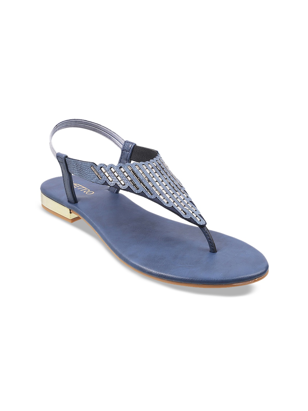 

Metro Women Blue Open Toe Flats