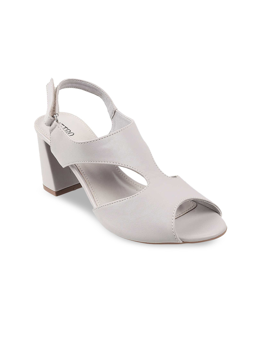 

Metro Grey Block Peep Toes