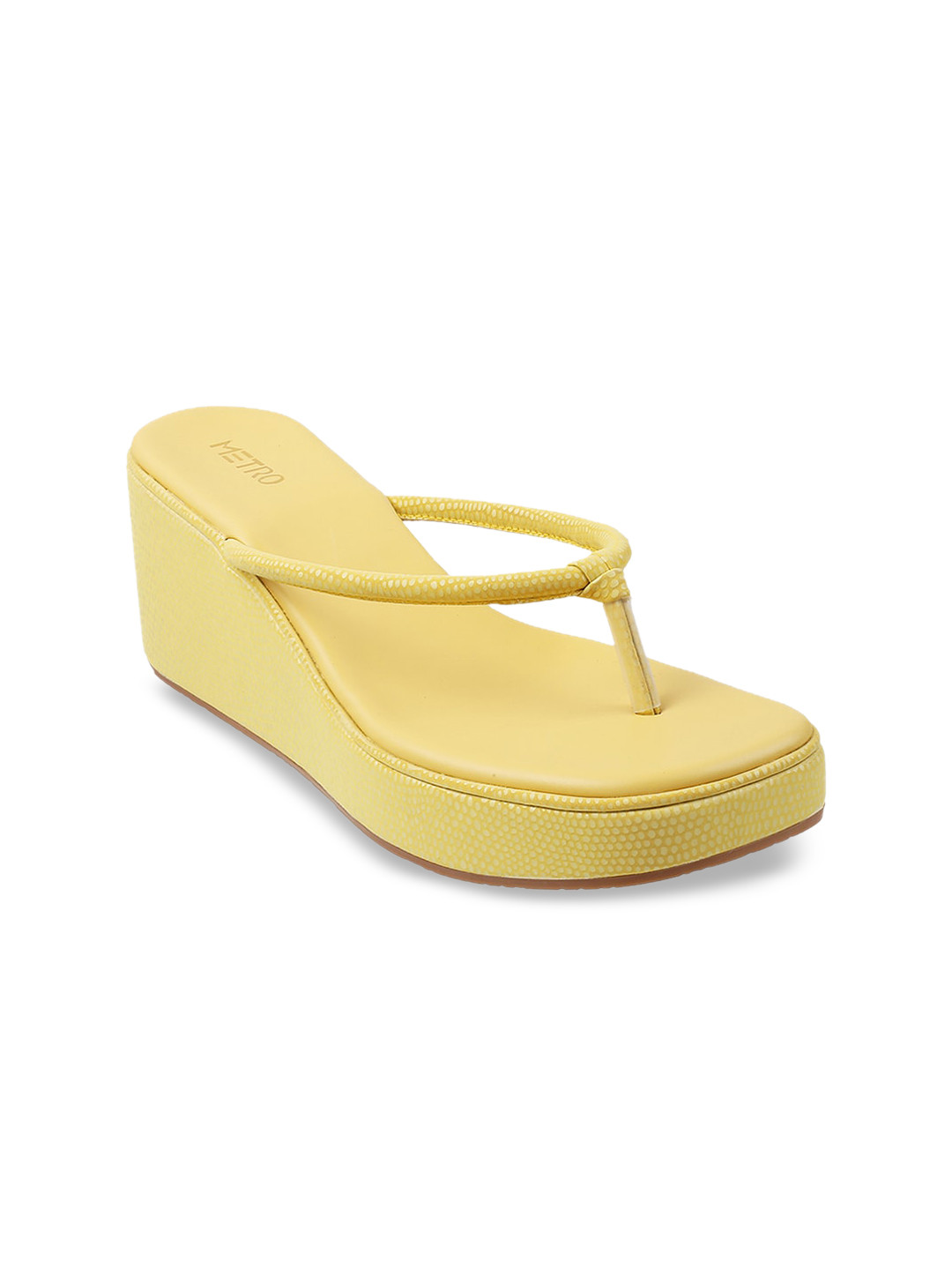 

Metro Yellow Wedge Sandals