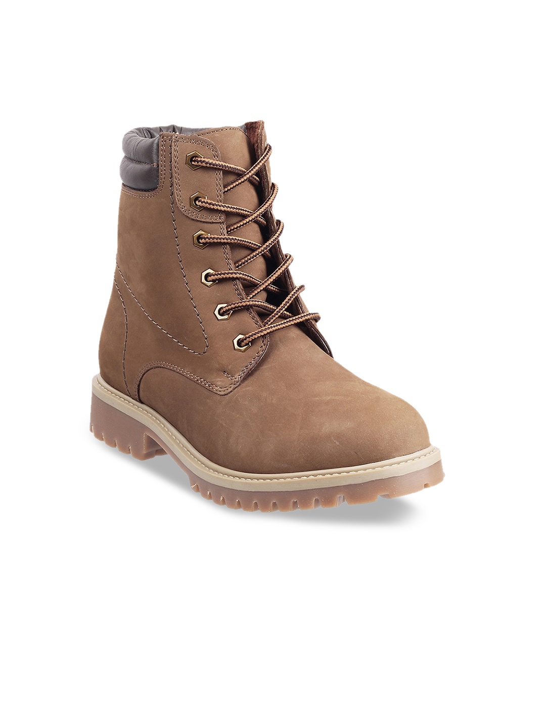 

Metro Beige Suede Block Heeled Boots