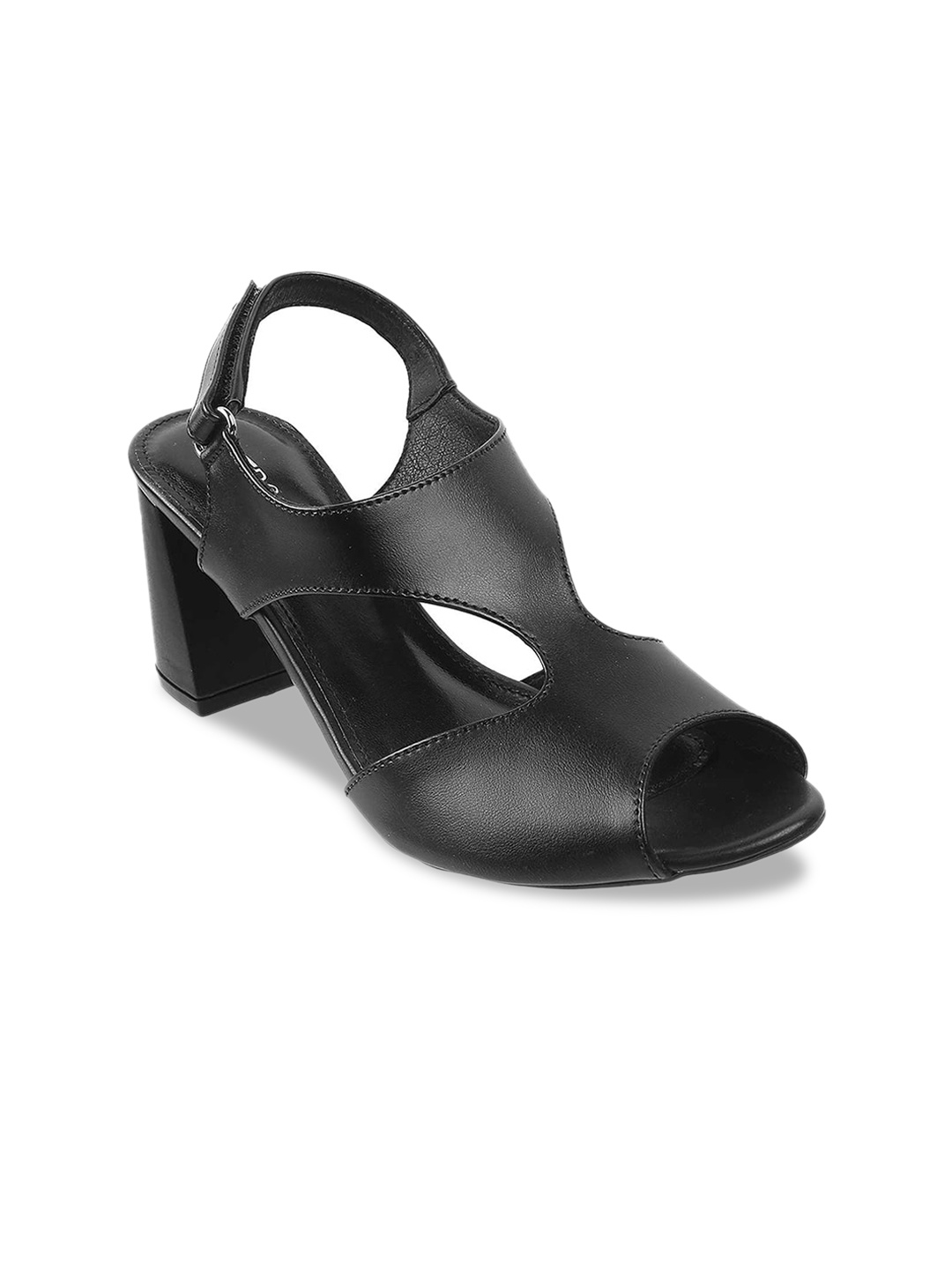 

Metro Black Block Sandals