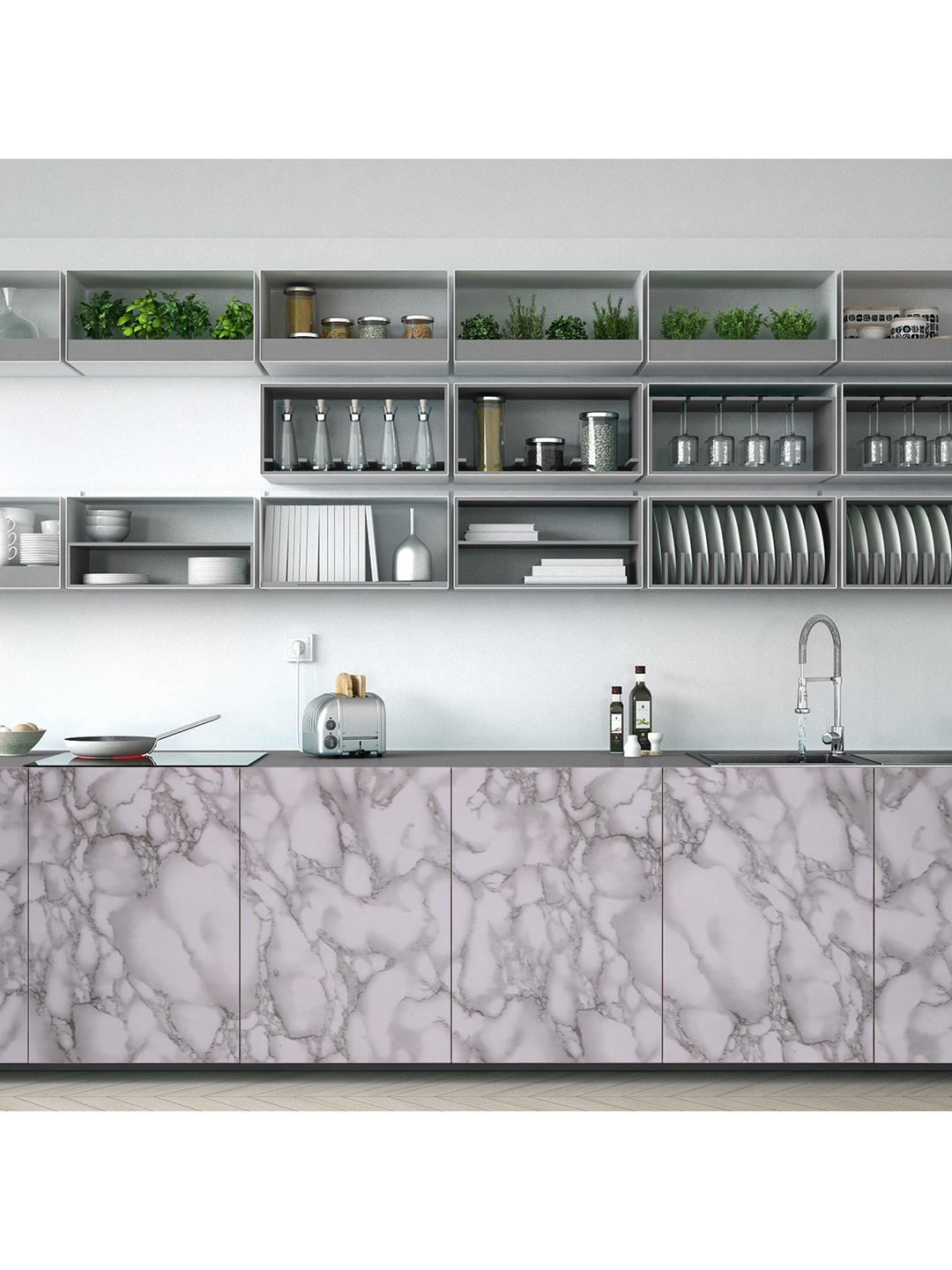 

Ispace Grey Printed Wallpaper