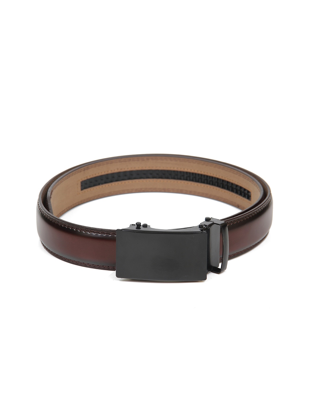 

Calvadoss Men Brown Textured PU Belt