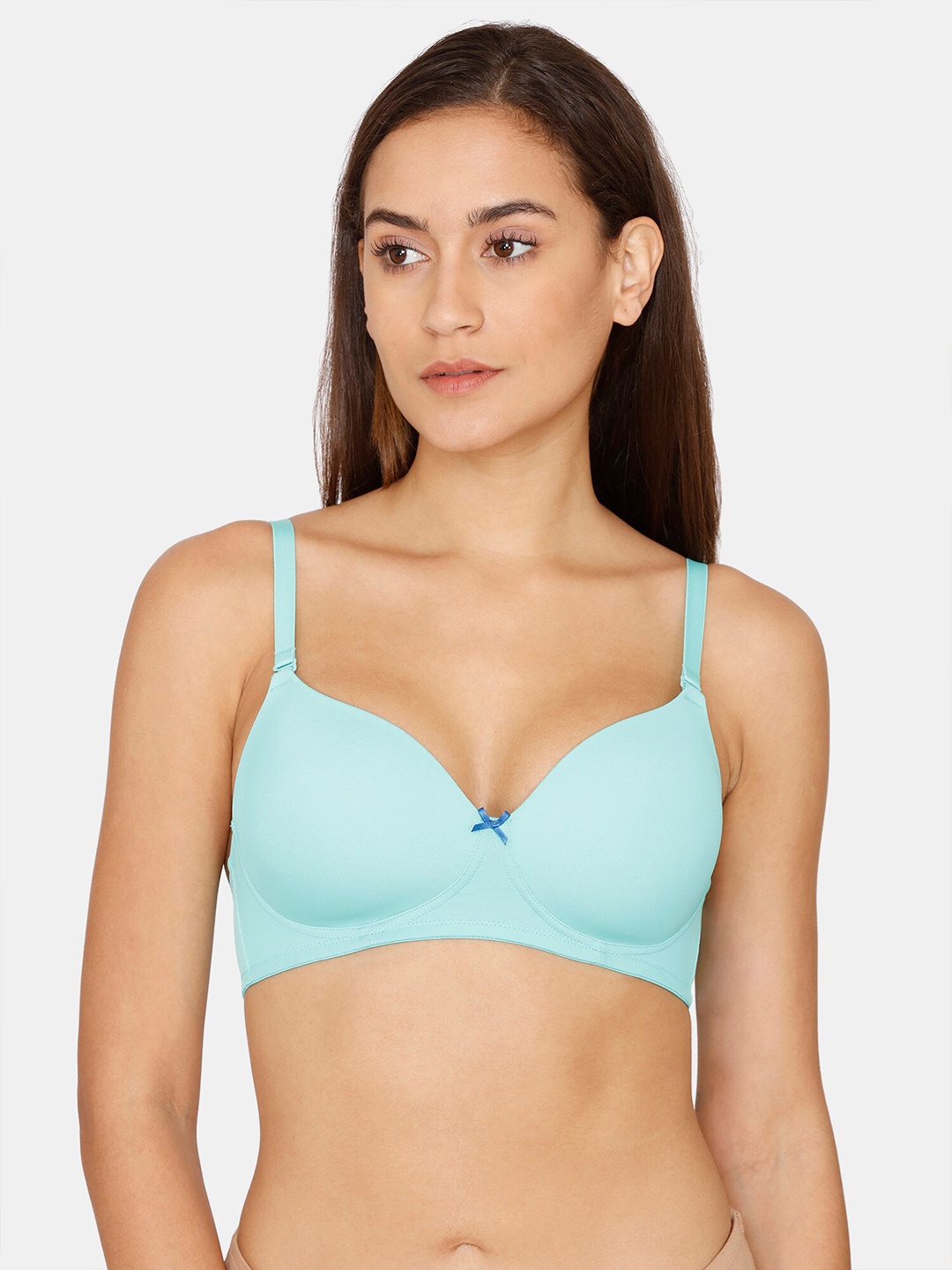 

Zivame Blue Solid Lightly Padded Bra