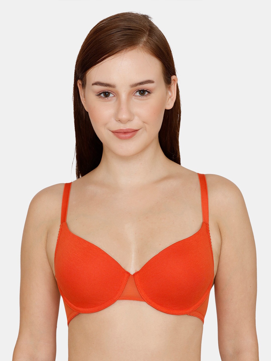 

Zivame Red Underwired Lightly Padded Bra