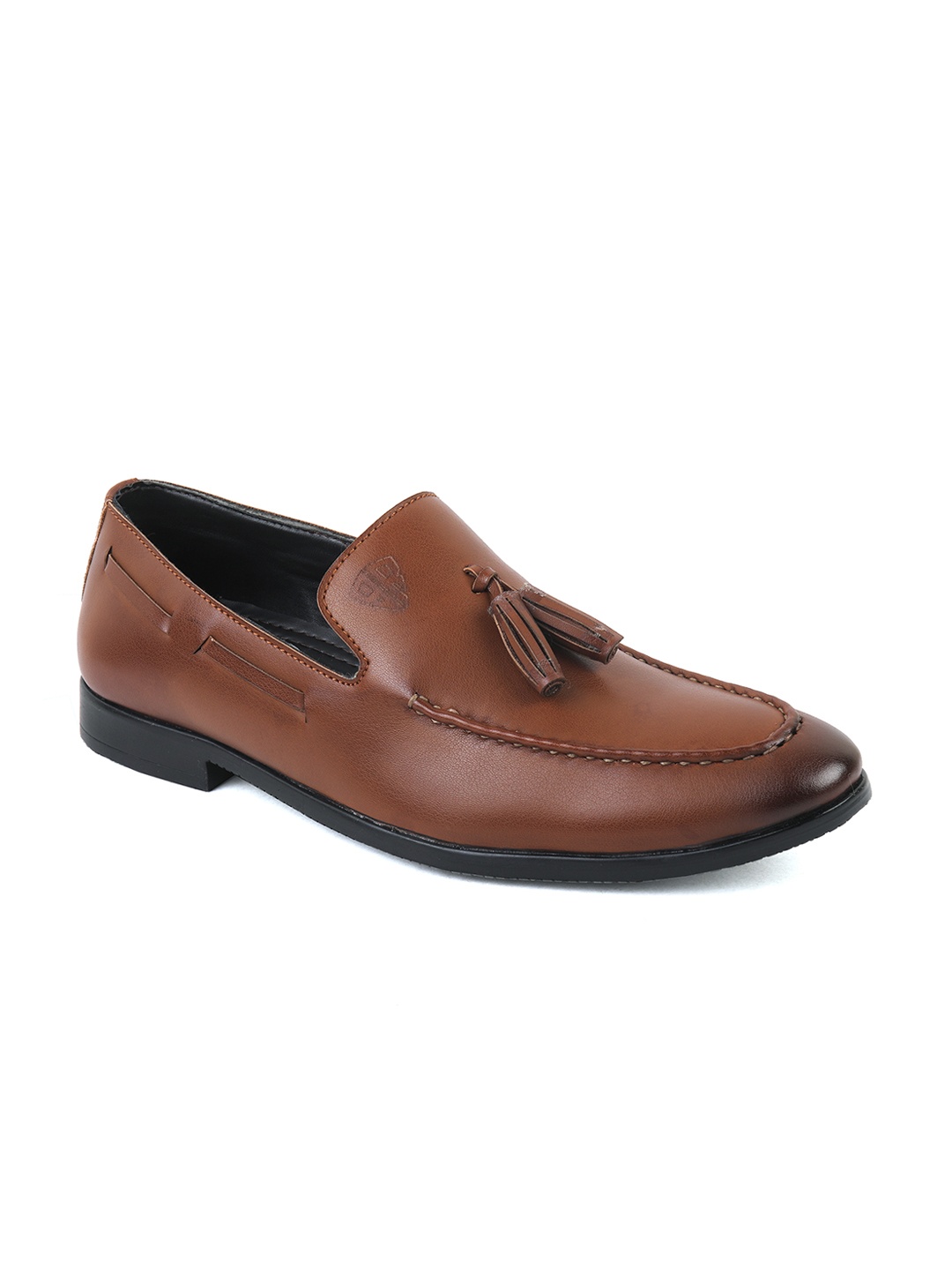 

BRATVA Men Tan Brown Loafers