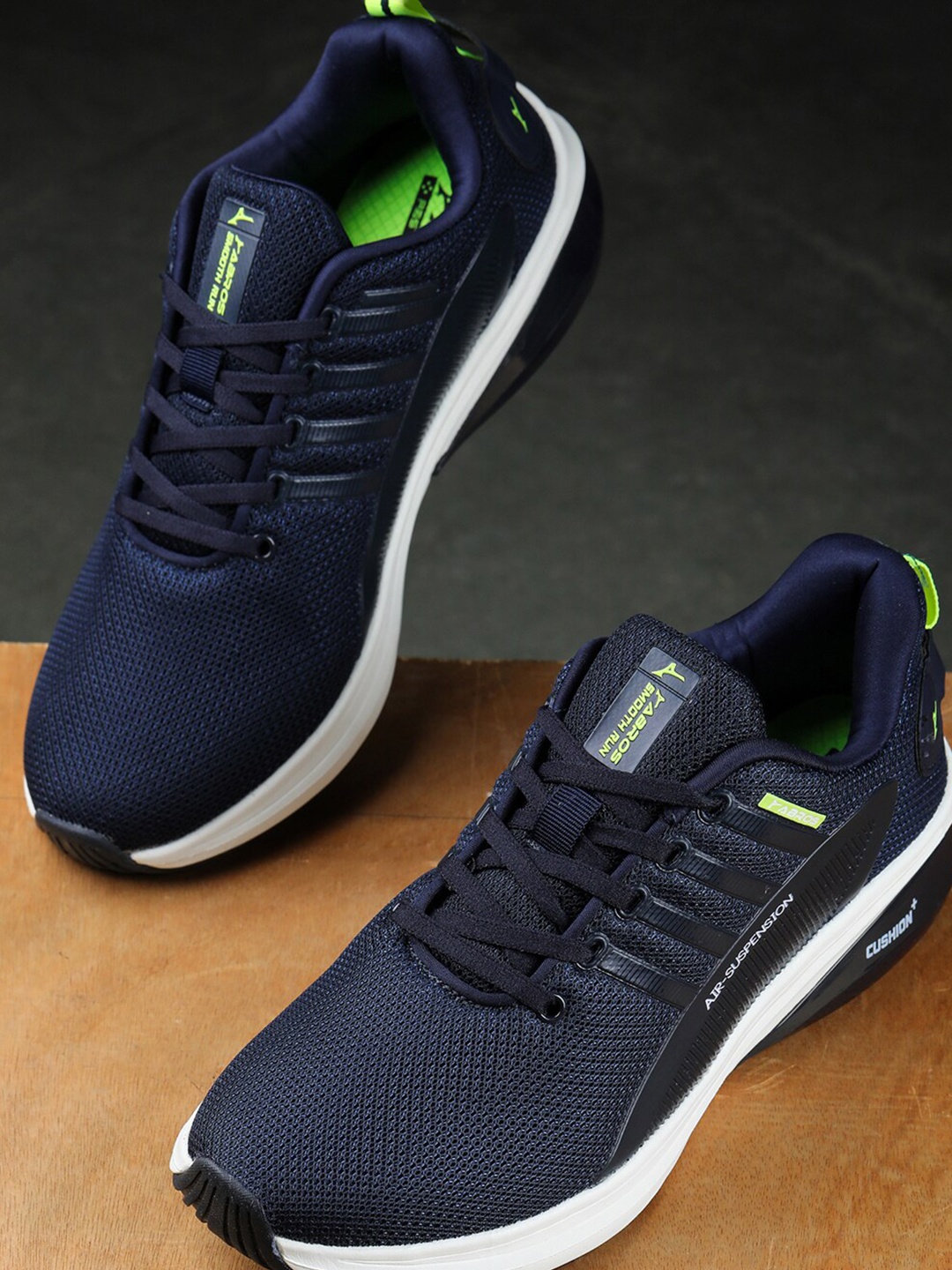 

ABROS Men Aldo Running Sports Shoes, Navy blue