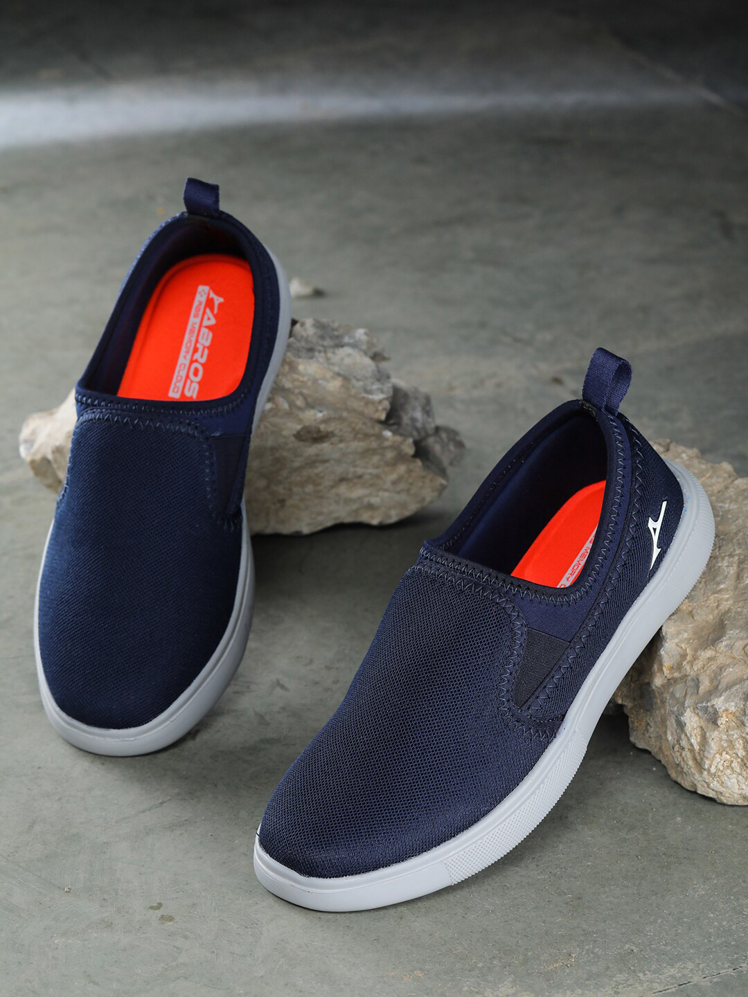 

ABROS Men Nelson Running Sports Shoes, Navy blue