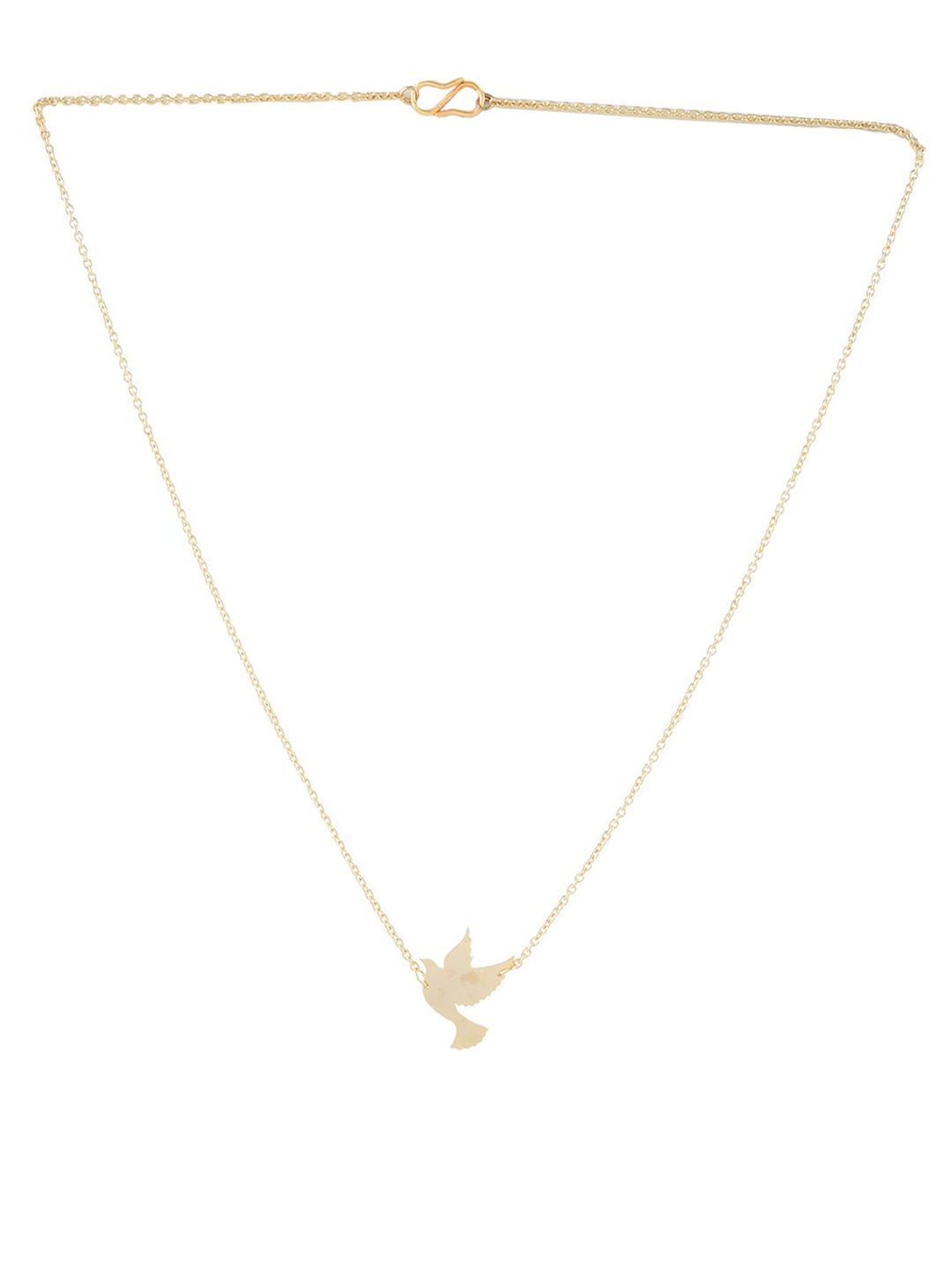 

Goldnera Brass-Plated Pendant With Chain, Gold