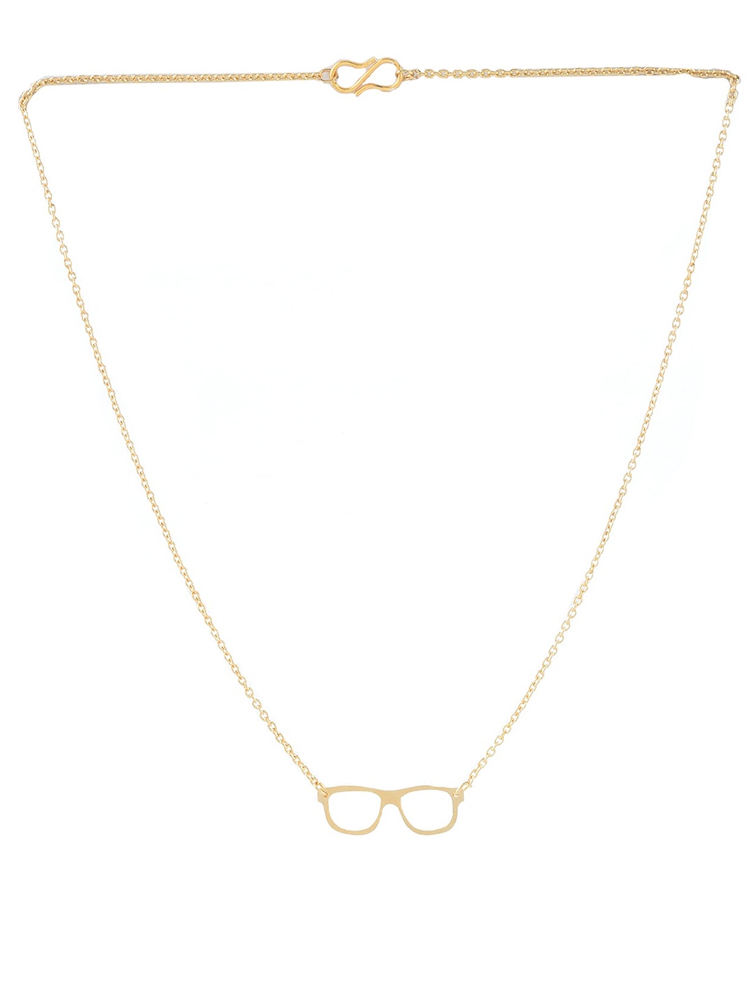 

Goldnera Gold-Toned & Brass-Plated Pendant With Chain