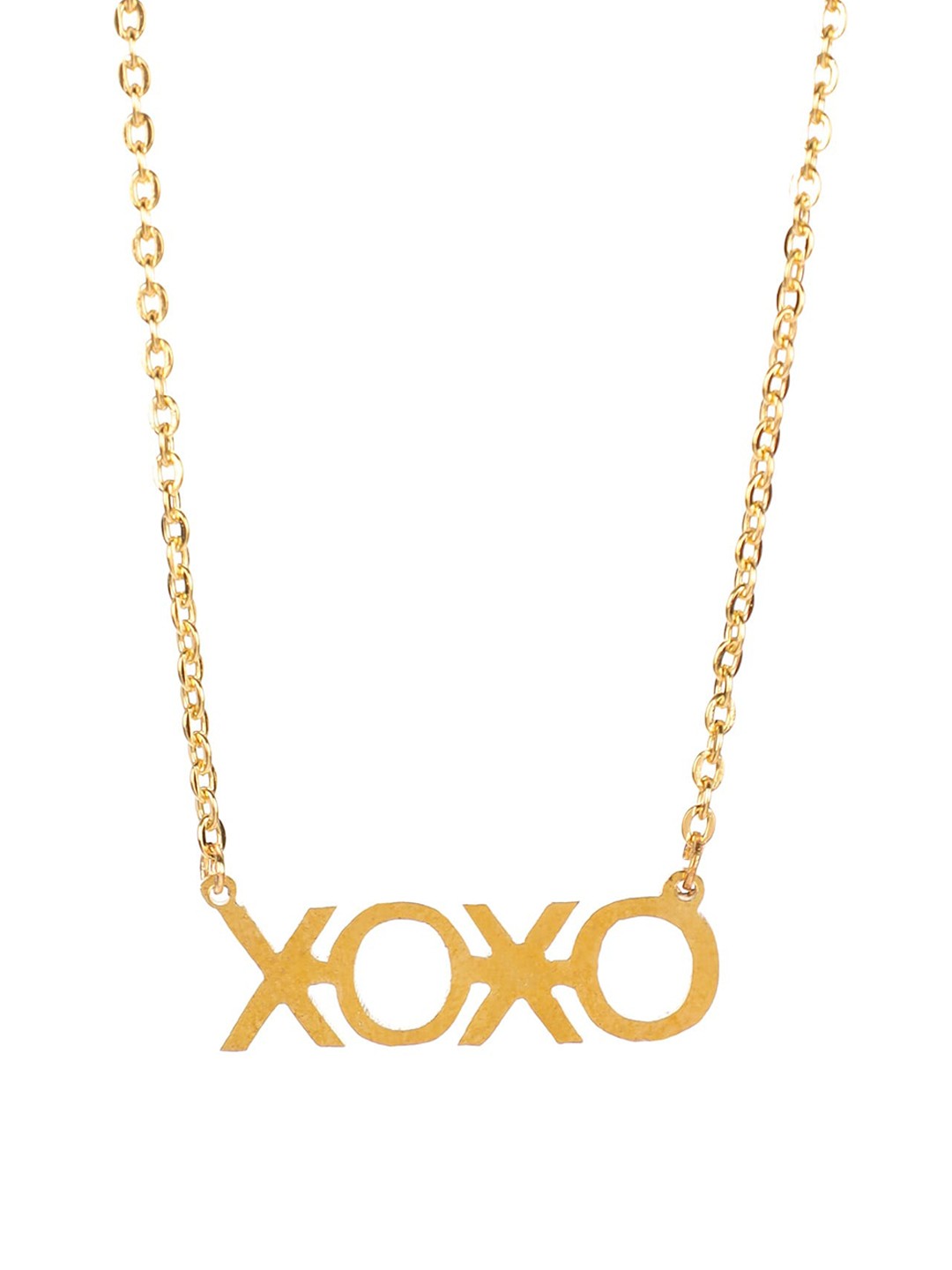 

Goldnera Brass-Plated & Gold-Toned Pretty Girls Charm Pendant With Chain