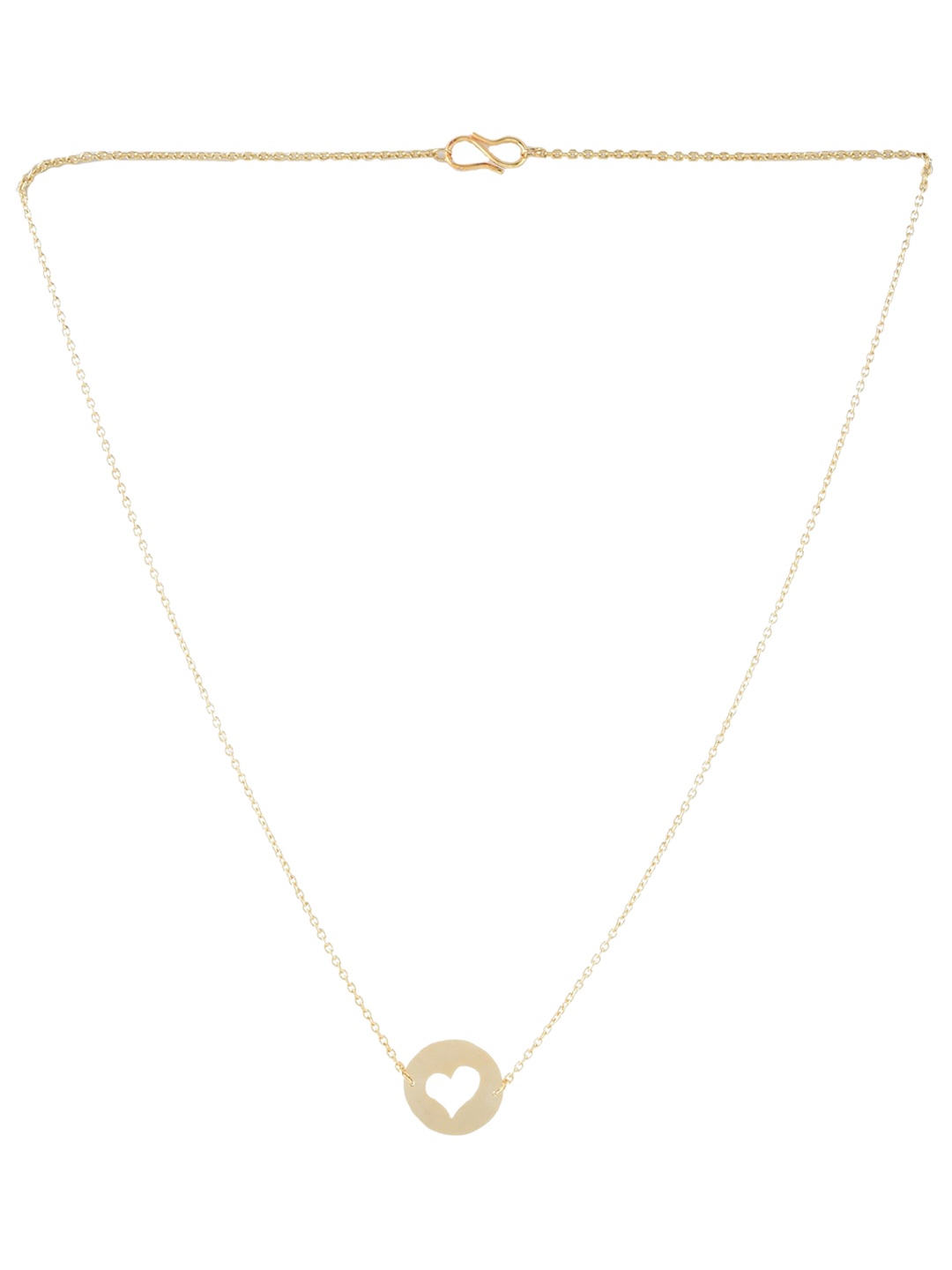 

Goldnera Brass-Plated & Gold-Toned Minimal Heart Love Pendant