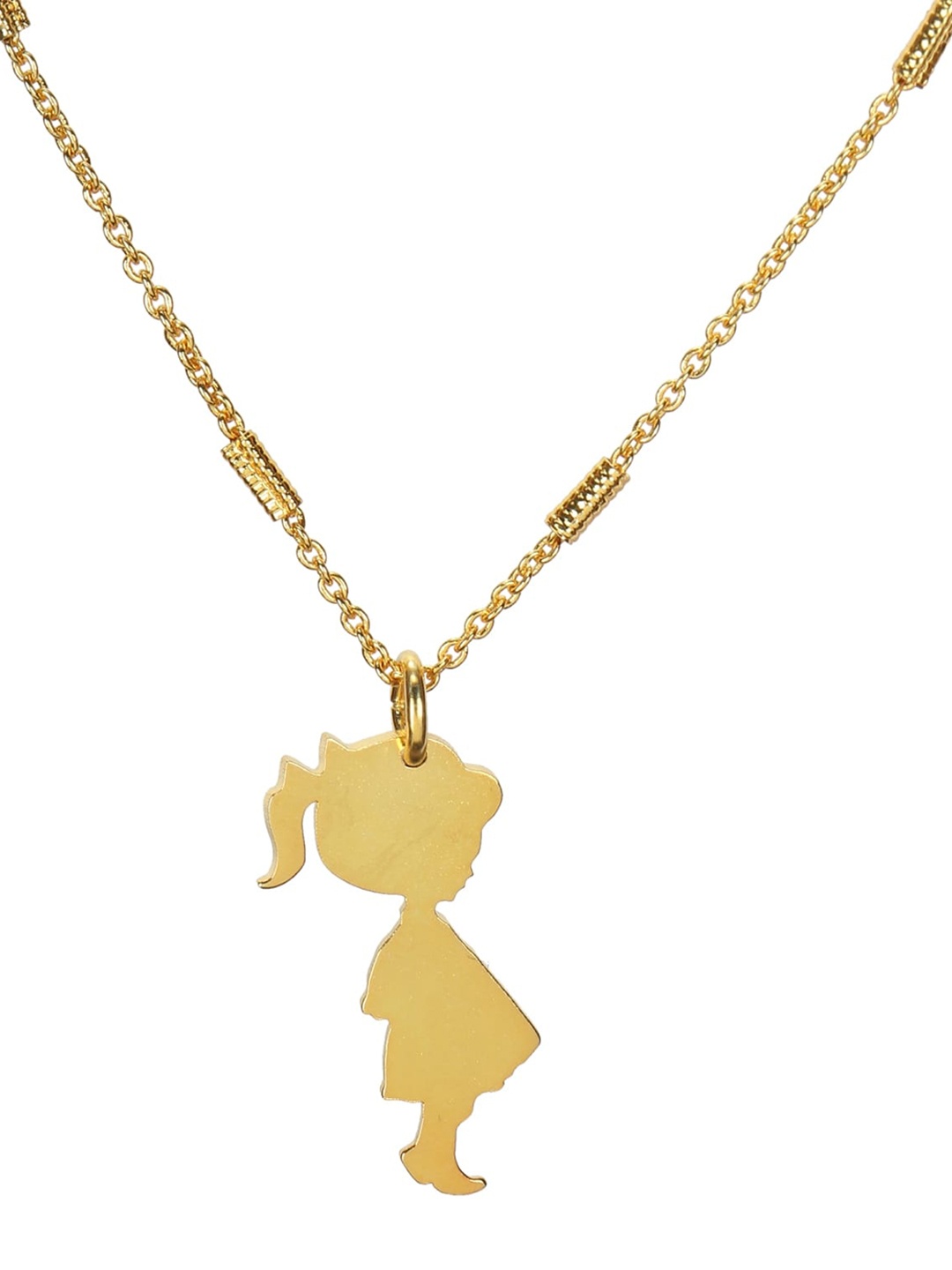 

Goldnera Brass-Plated Gold-Toned Pendant With Chain