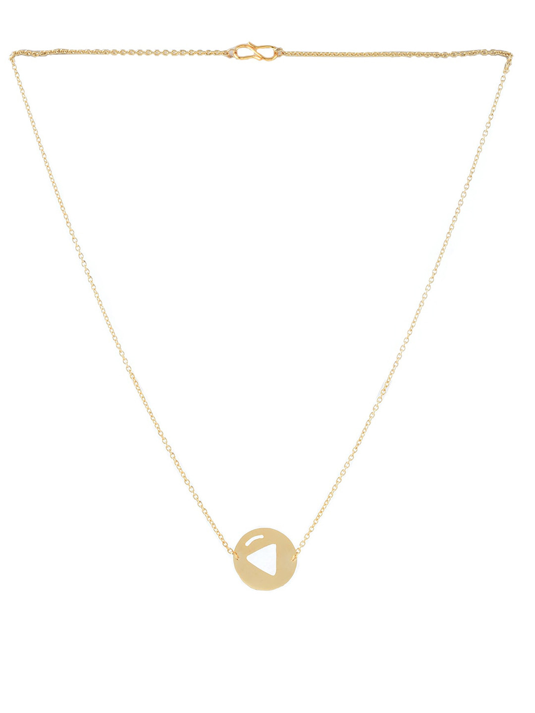 

Goldnera 18K Brass-Plated Minimal Music Lover Pendant, Gold