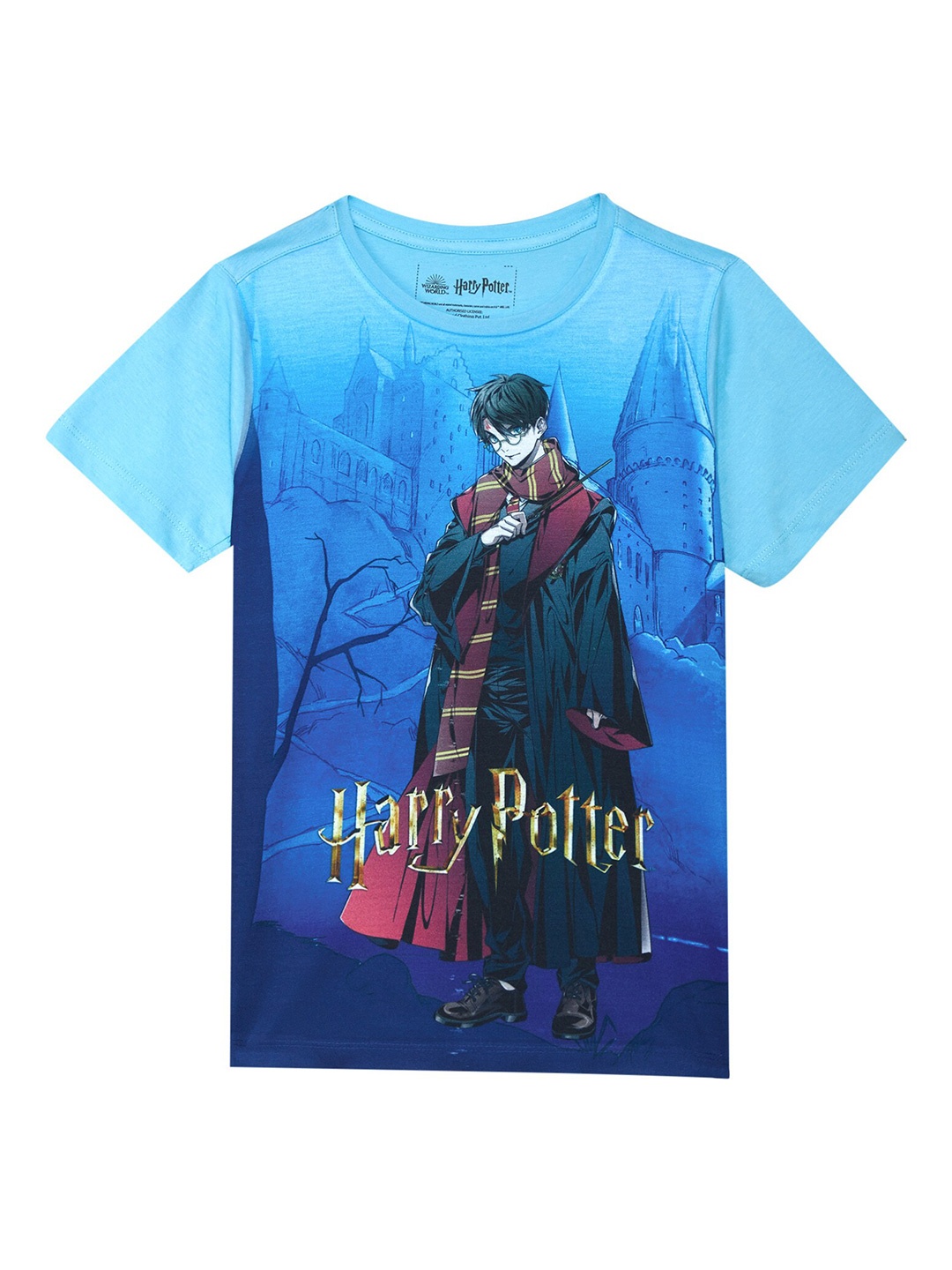 

Harry Potter by Wear Your Mind Boys Blue & Black Harry Potter Printed T-shirt