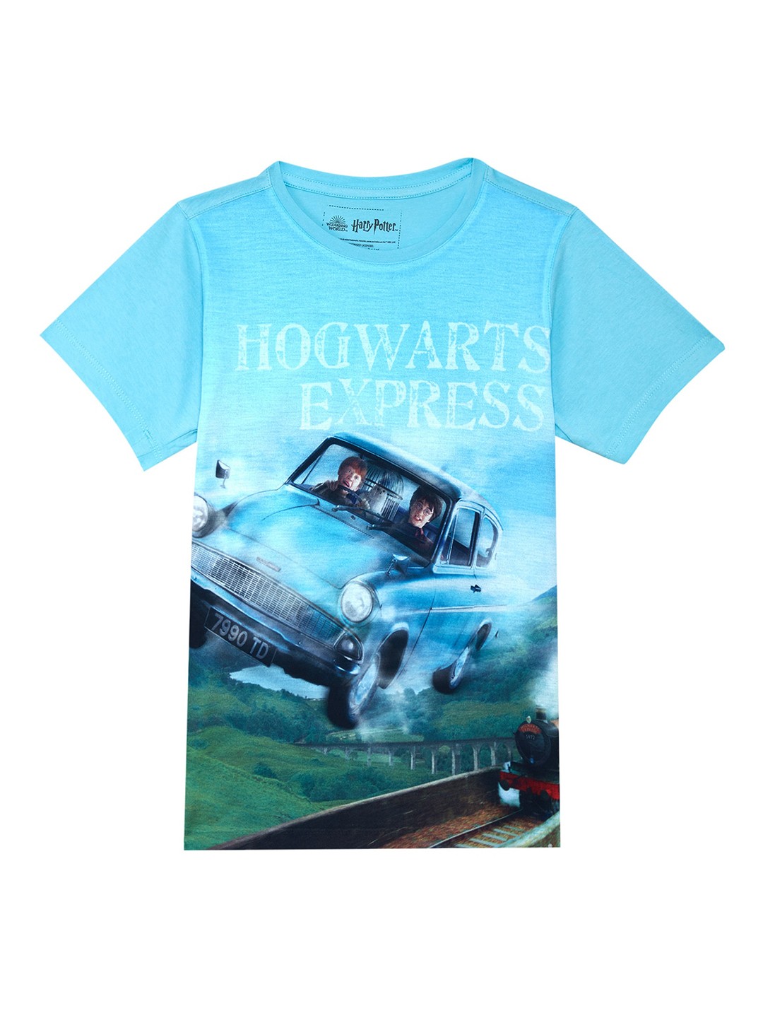 

Harry Potter by Wear Your Mind Boys Blue Graphic Printed T-shirt