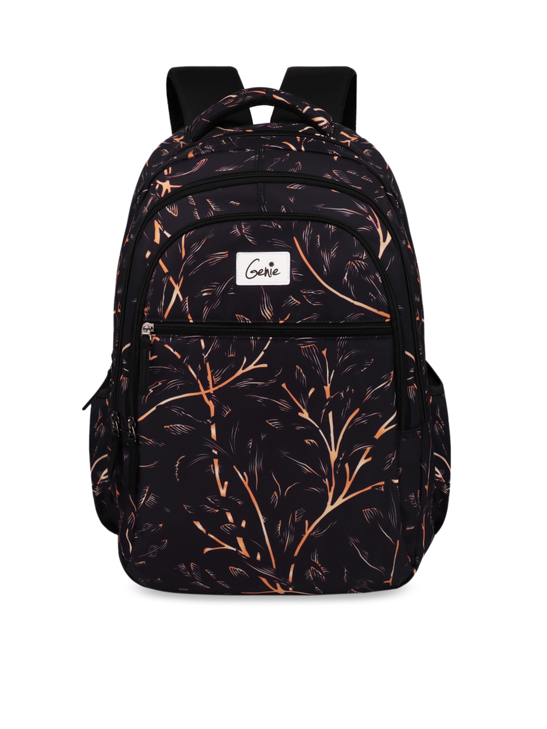 

Genie Unisex Graphic Printed Large Laptop Backpack-36L, Black