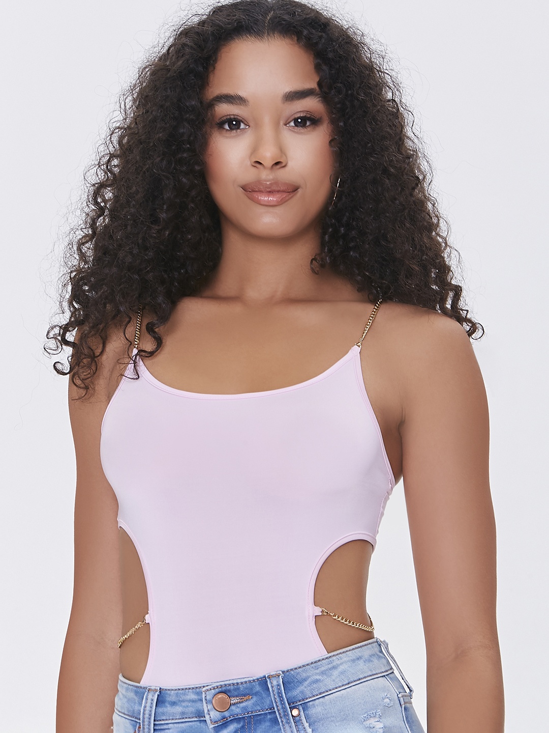 

FOREVER 21 Women Purple Fitted Top