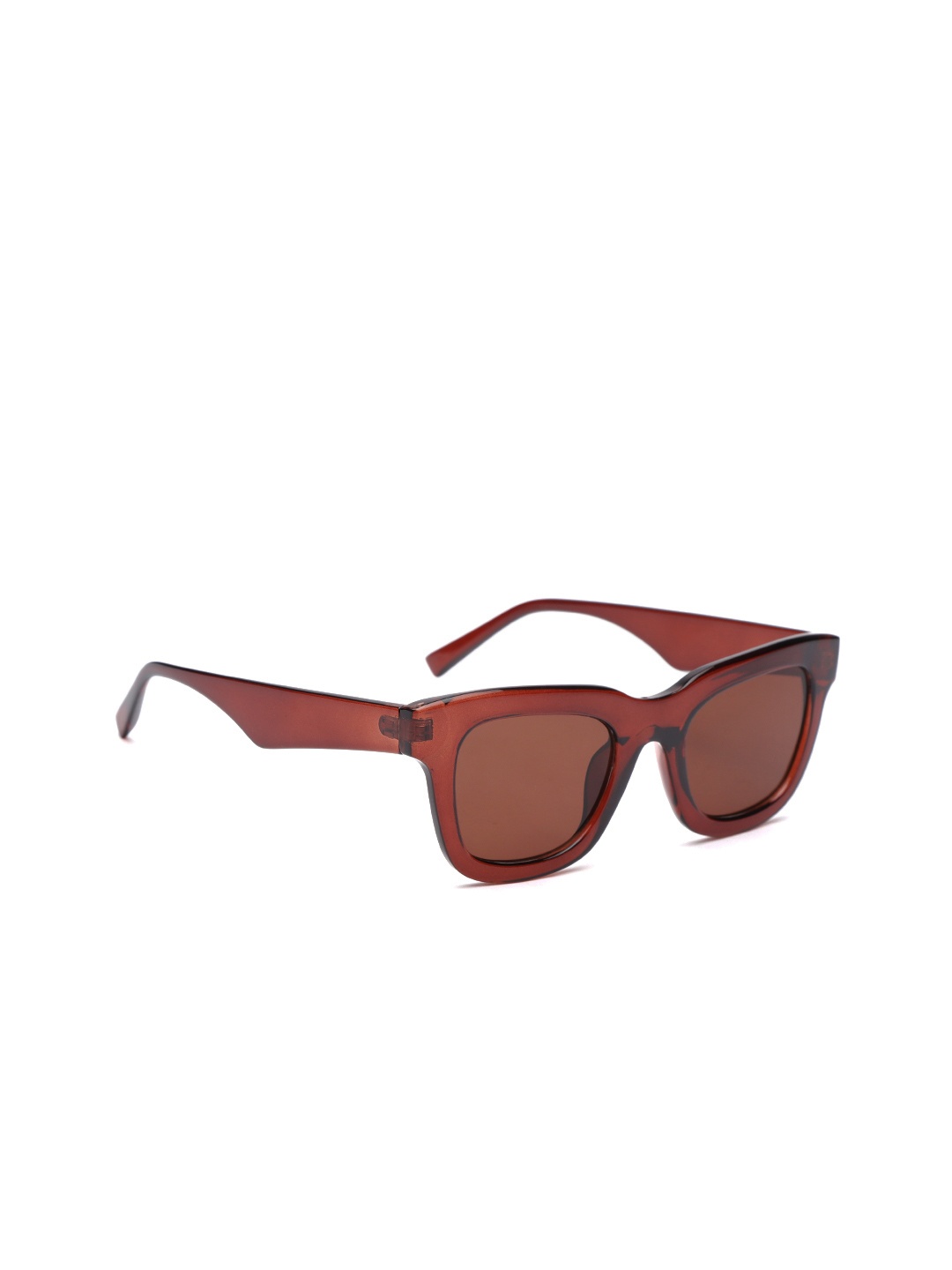 

Marks & Spencer Women Clear Lens & Brown Rectangle Sunglasses