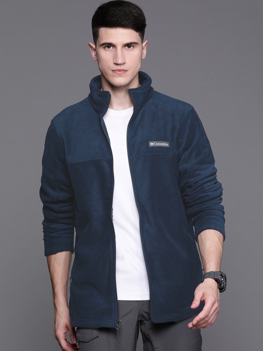 

Columbia Men Blue Navy Blue Colourblocked Omni Heat Infinity Outdoor Tailored Jacket