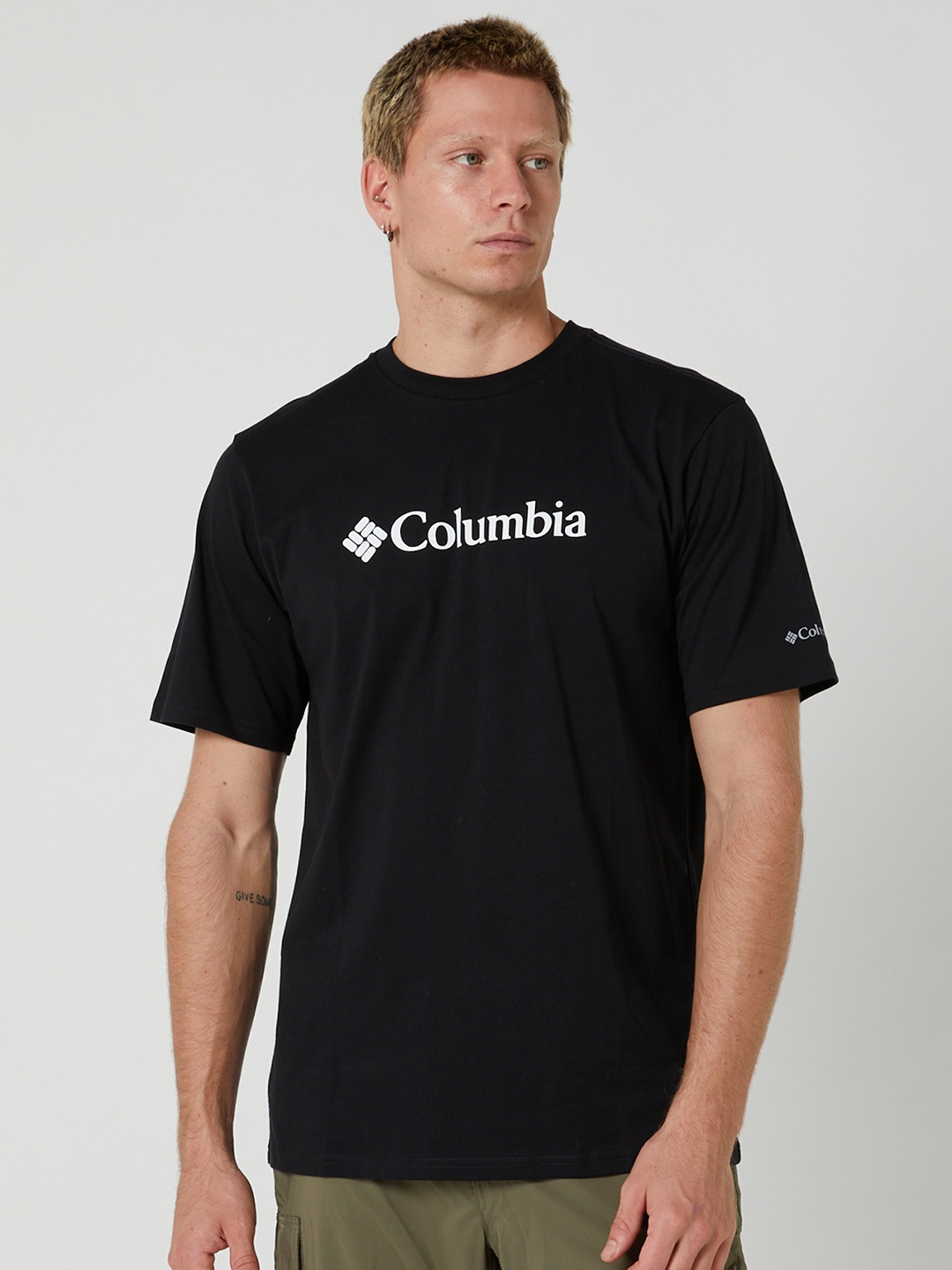 

Columbia Men CSC Basic Brand Logo Printed Organic Cotton T-shirt, Black