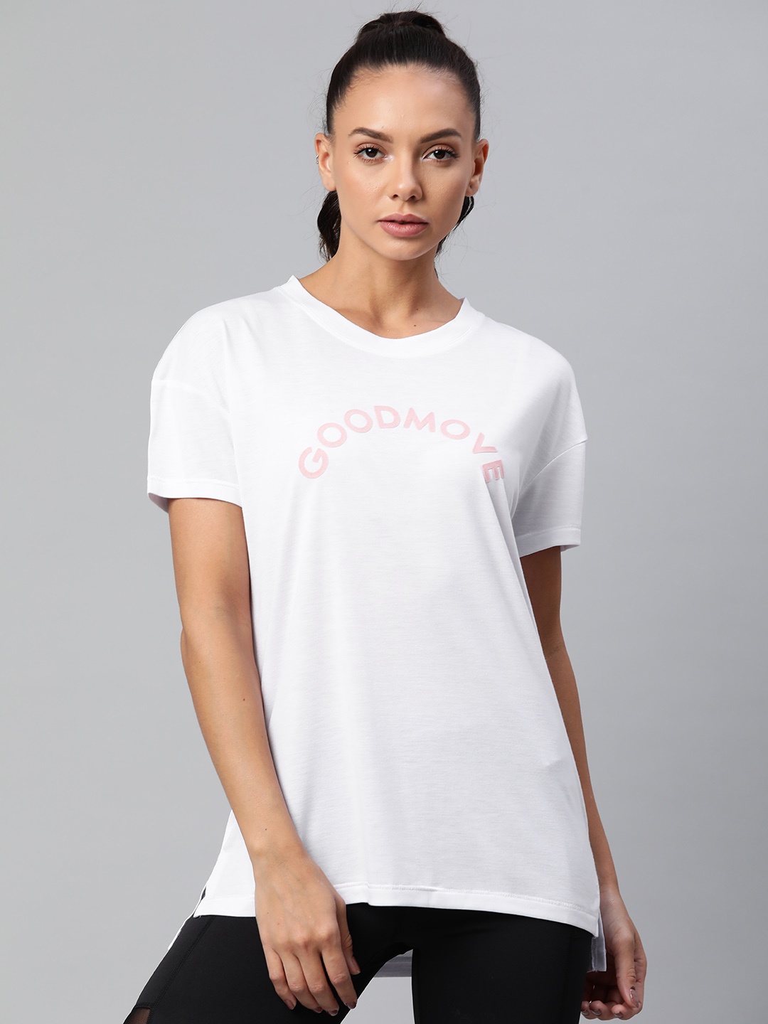 

Marks & Spencer Women White Typography Printed T-shirt