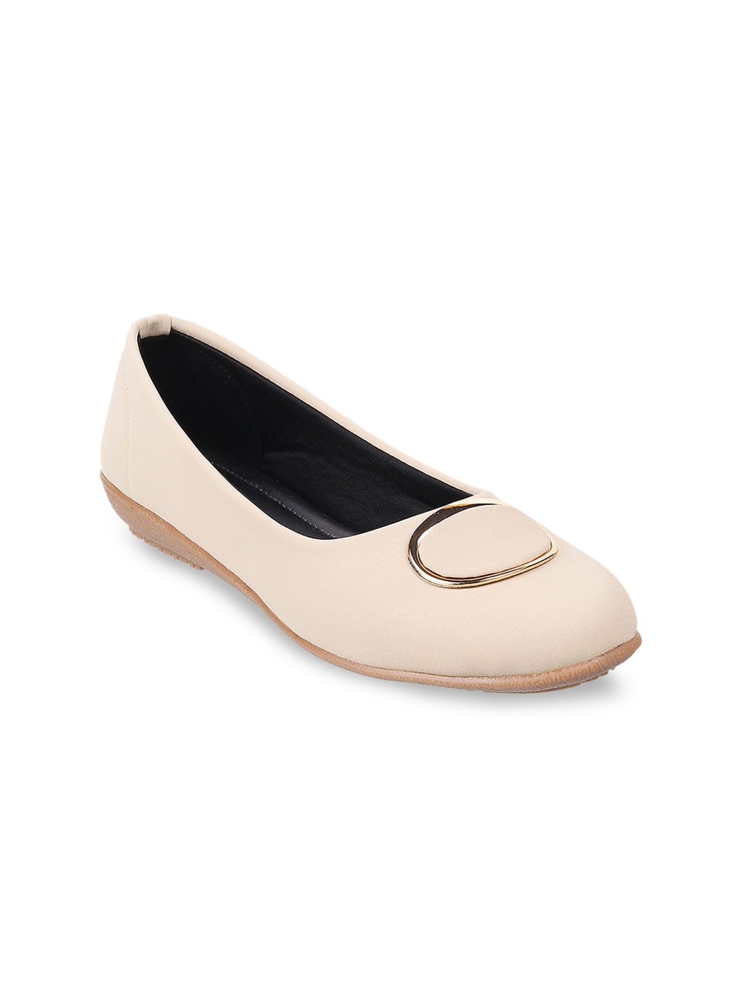 

WALKWAY by Metro Women Beige Ballerinas Flats