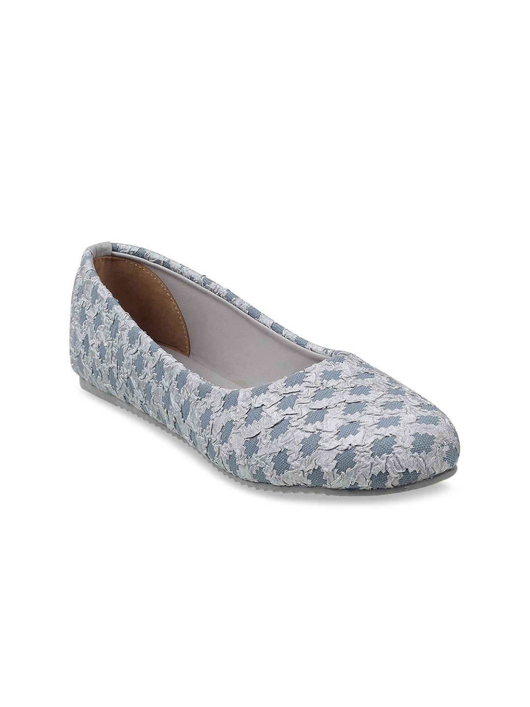 

WALKWAY by Metro Women Grey Printed Ballerinas Flats