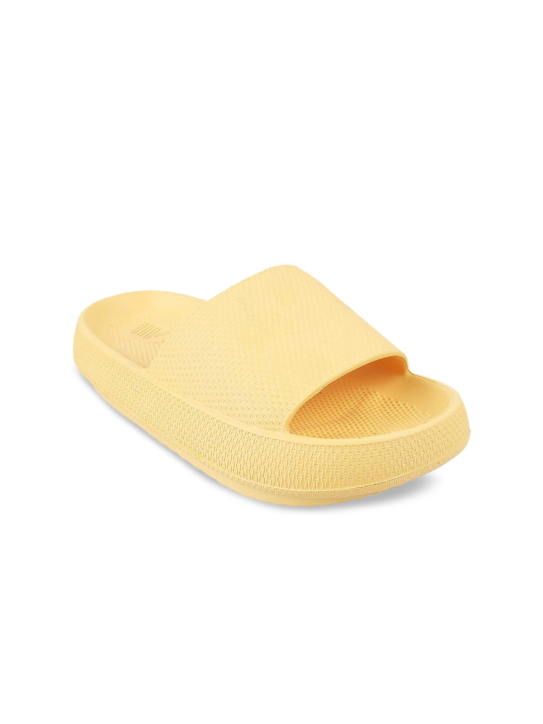 

WALKWAY by Metro Women Yellow Textured Open Toe Flats